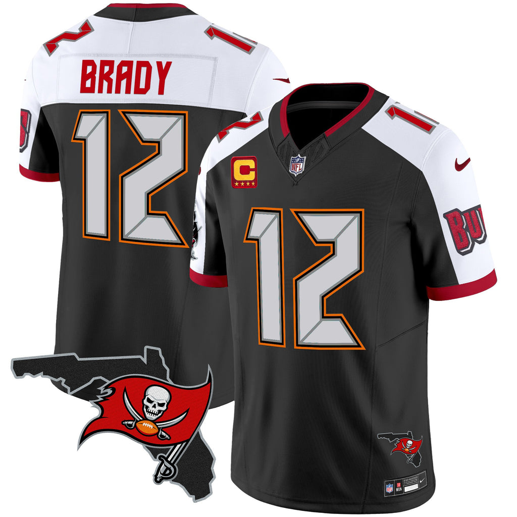 Men's Buccaneers Florida Patch Vapor Limited Jersey V2 - All Stitched