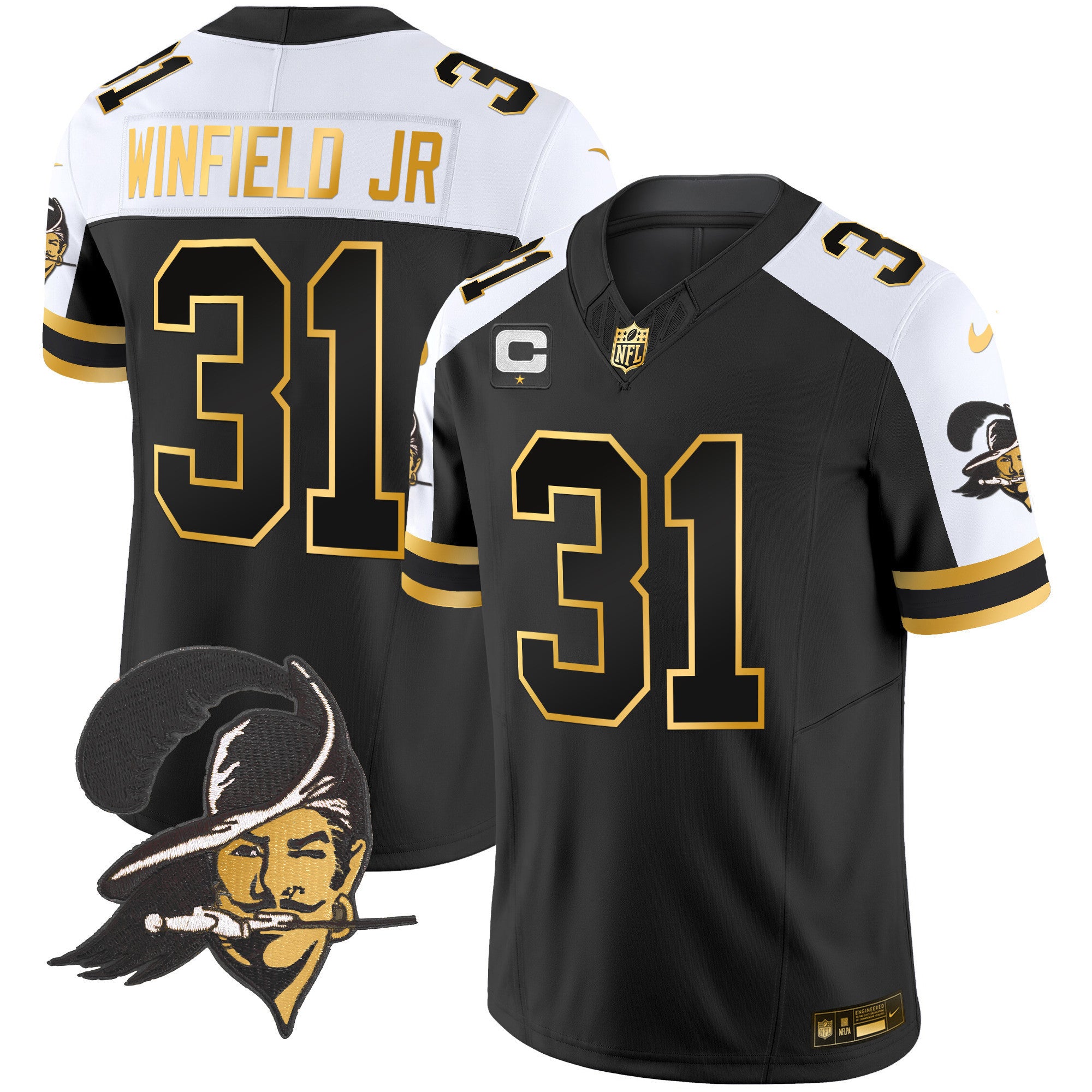 Men's Buccaneers Throwback Gold Vapor Limited Jersey - All Stitched