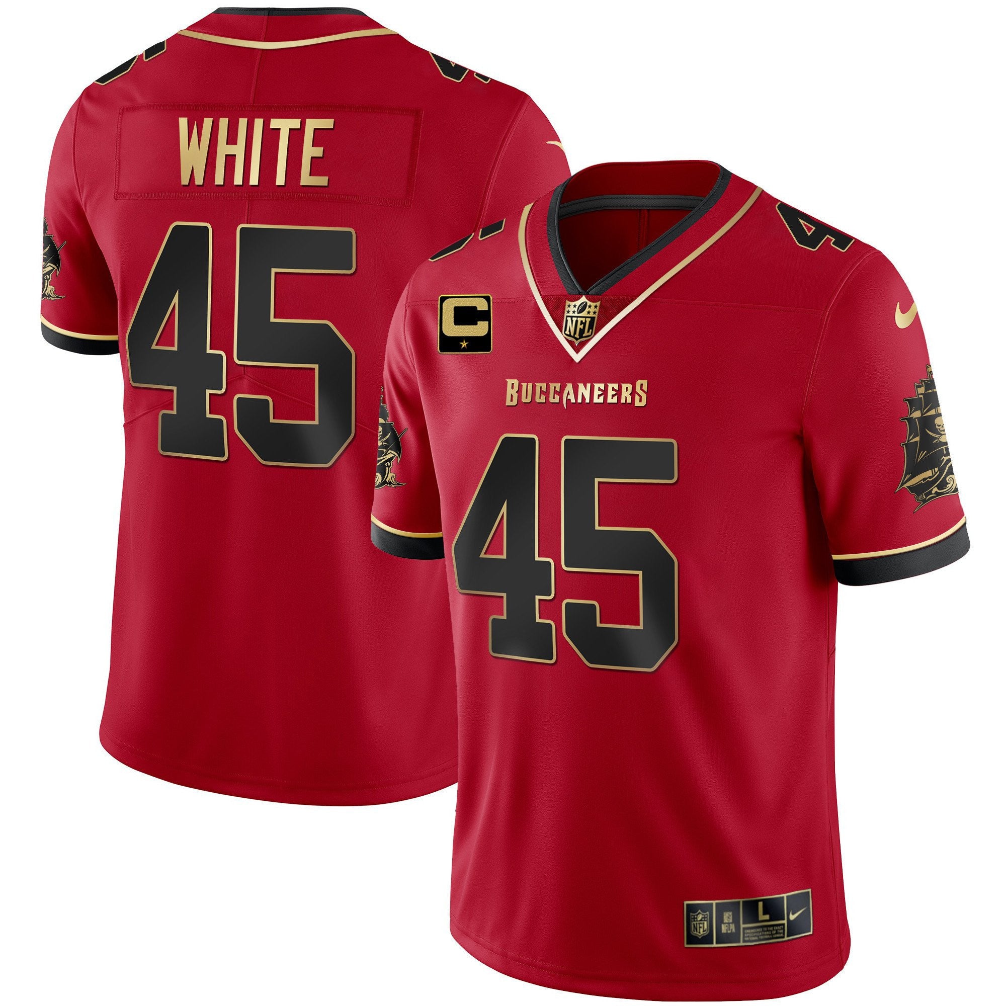 Men's Buccaneers Gold Vapor Jersey - All Stitched