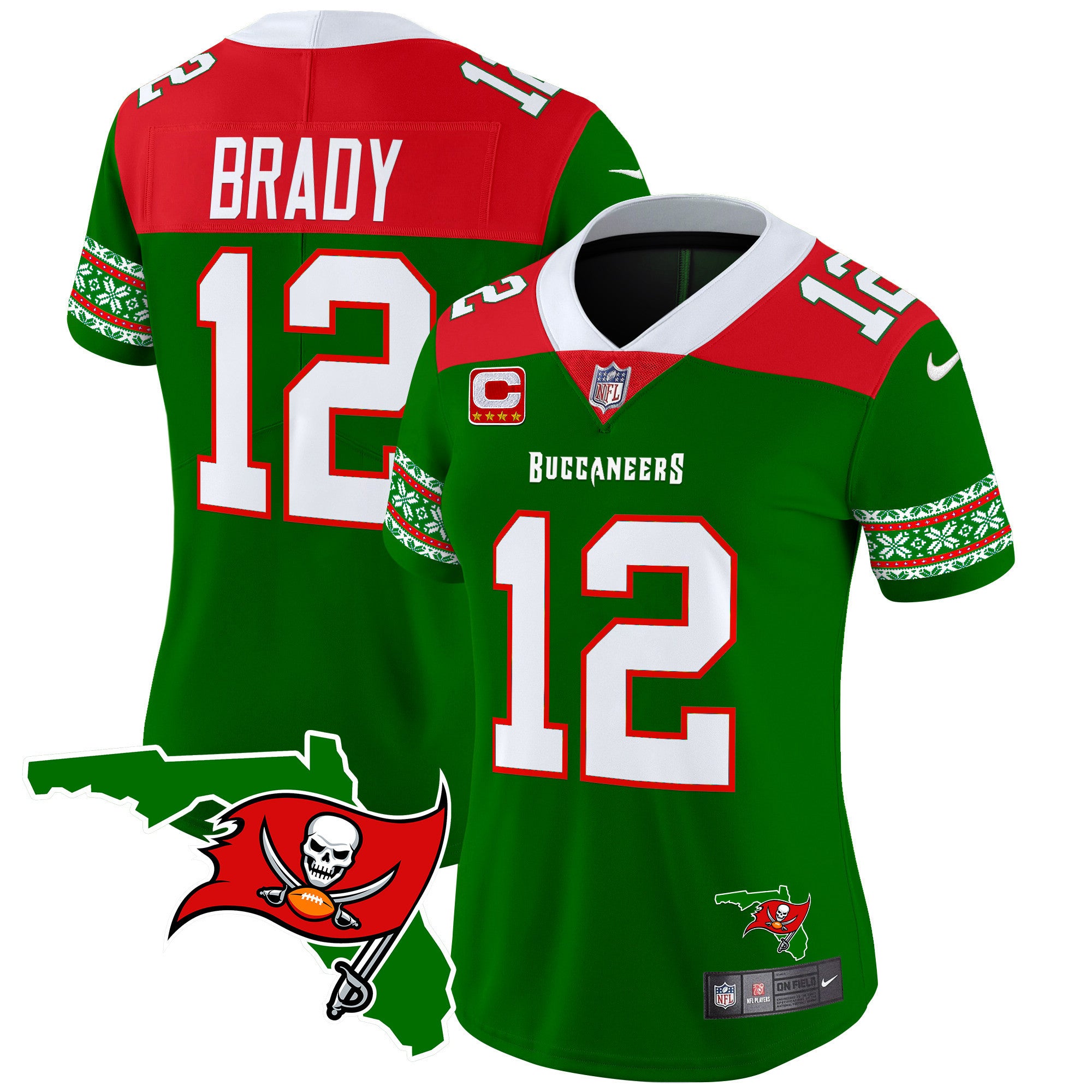 Women's Buccaneers 2024 Christmas Vapor Limited Jersey - All Stitched
