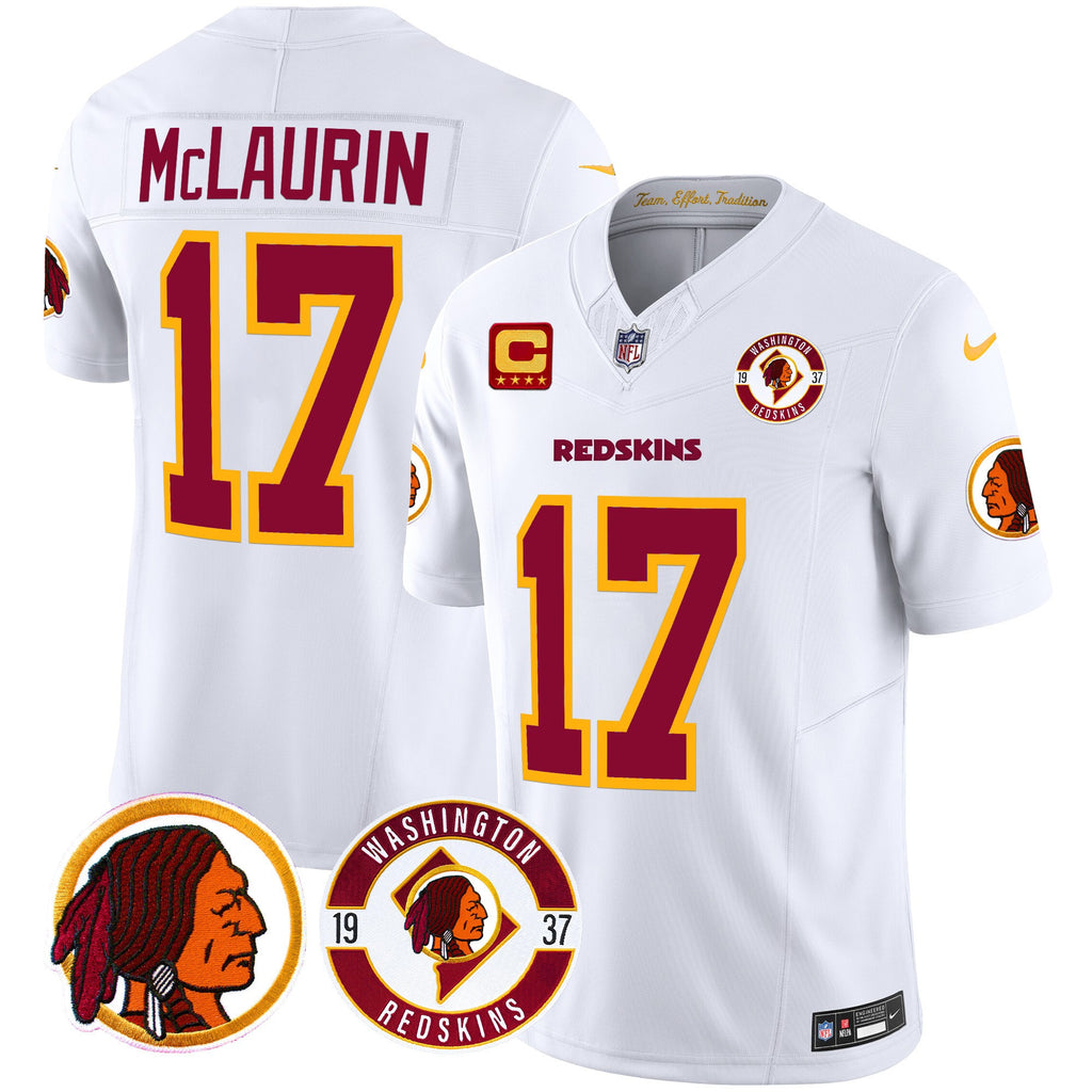 Men's Washington Redskins 2024 Vapor Limited Jersey - Est. 1937 Patch - All Stitched
