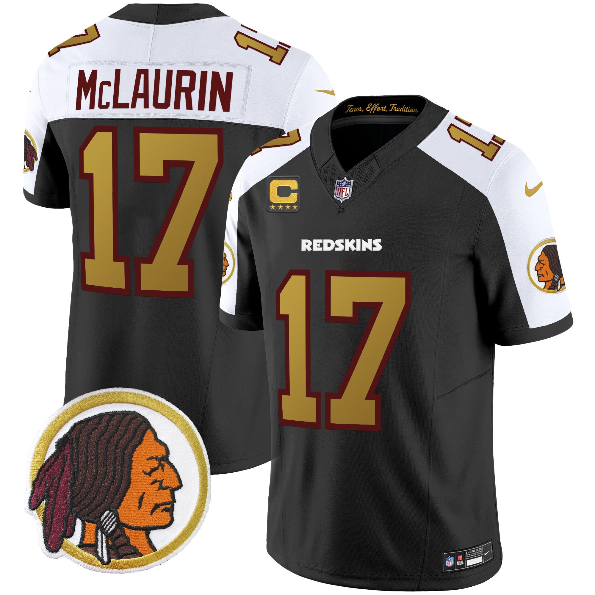 Men's Washington Redskins Throwback Vapor Limited Jersey - All Stitched