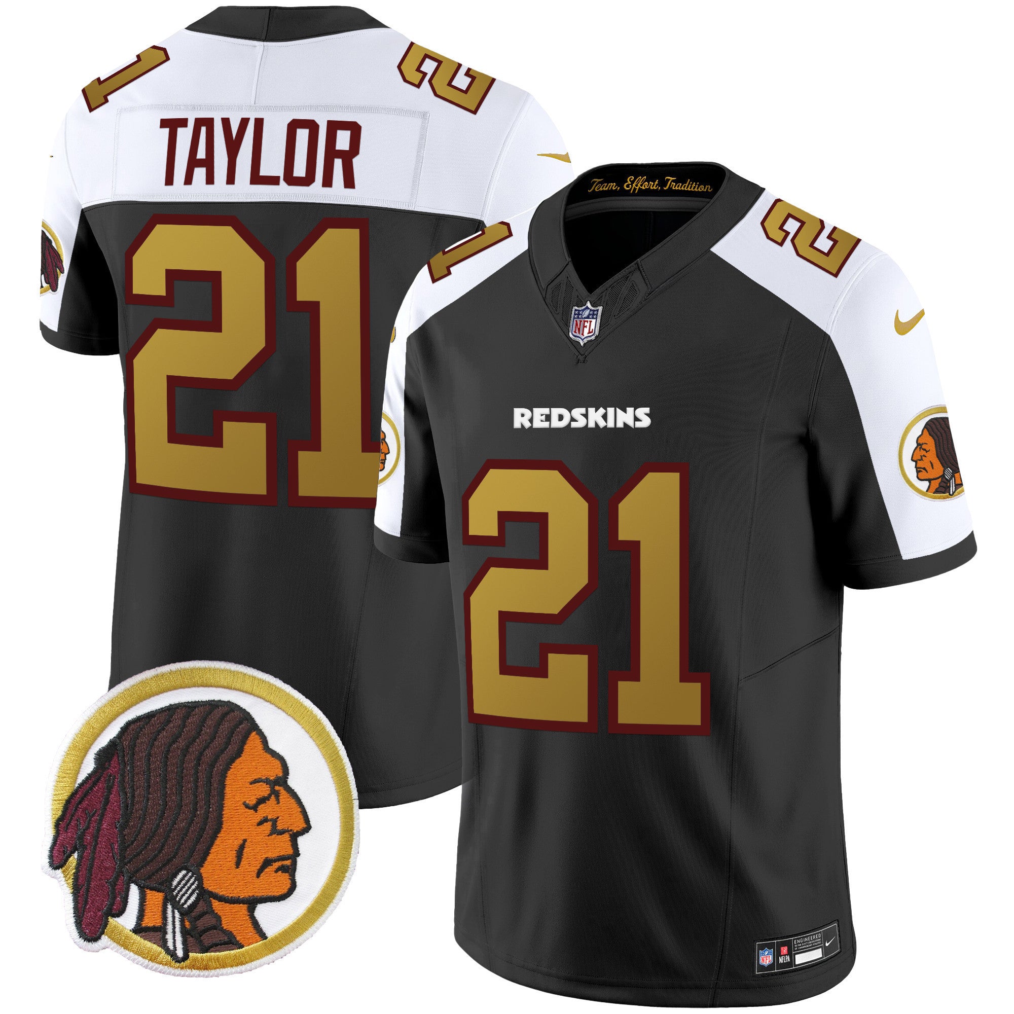 Men's Washington Redskins Throwback Vapor Limited Jersey - All Stitched