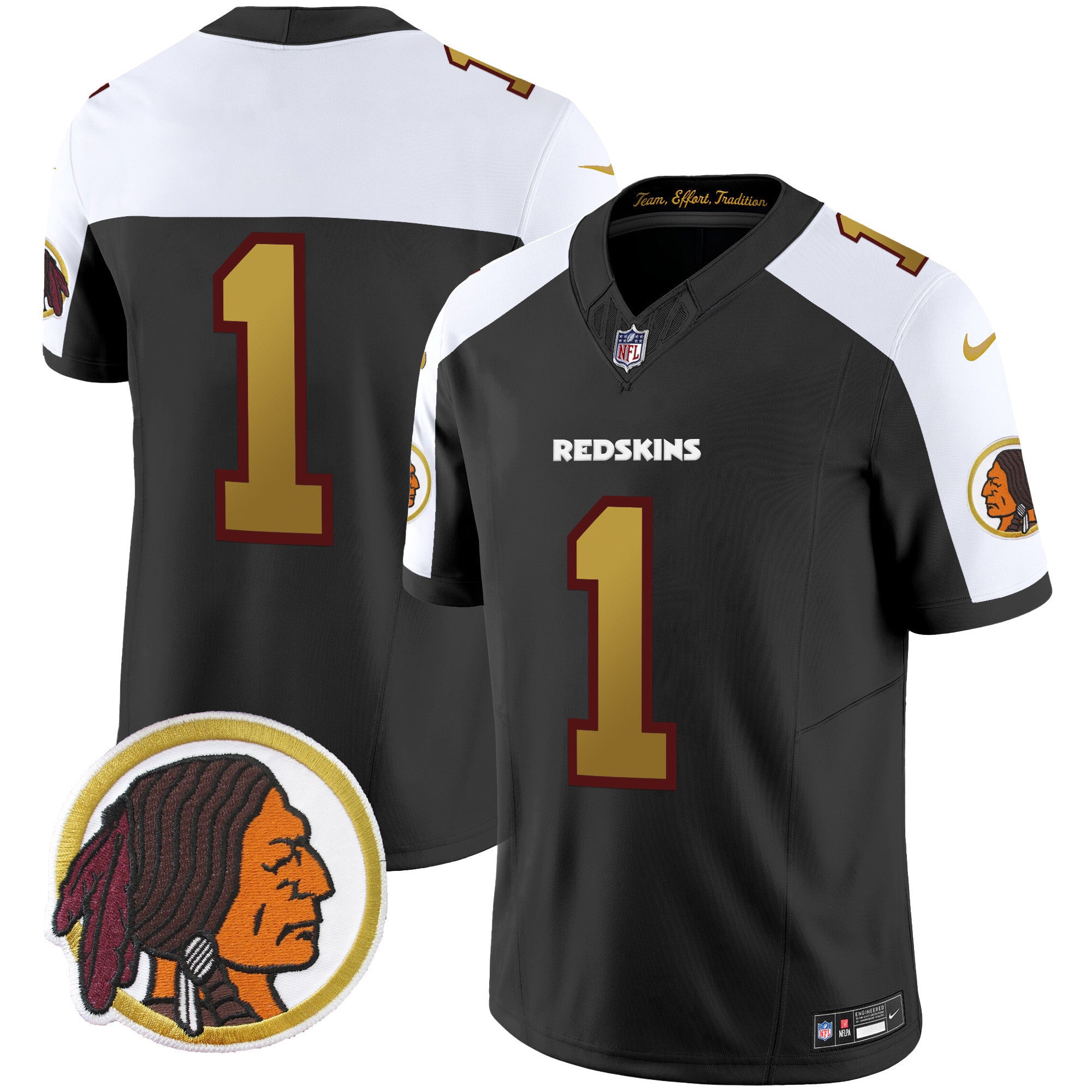 Men's Washington Redskins Throwback Vapor Limited Jersey - All Stitched