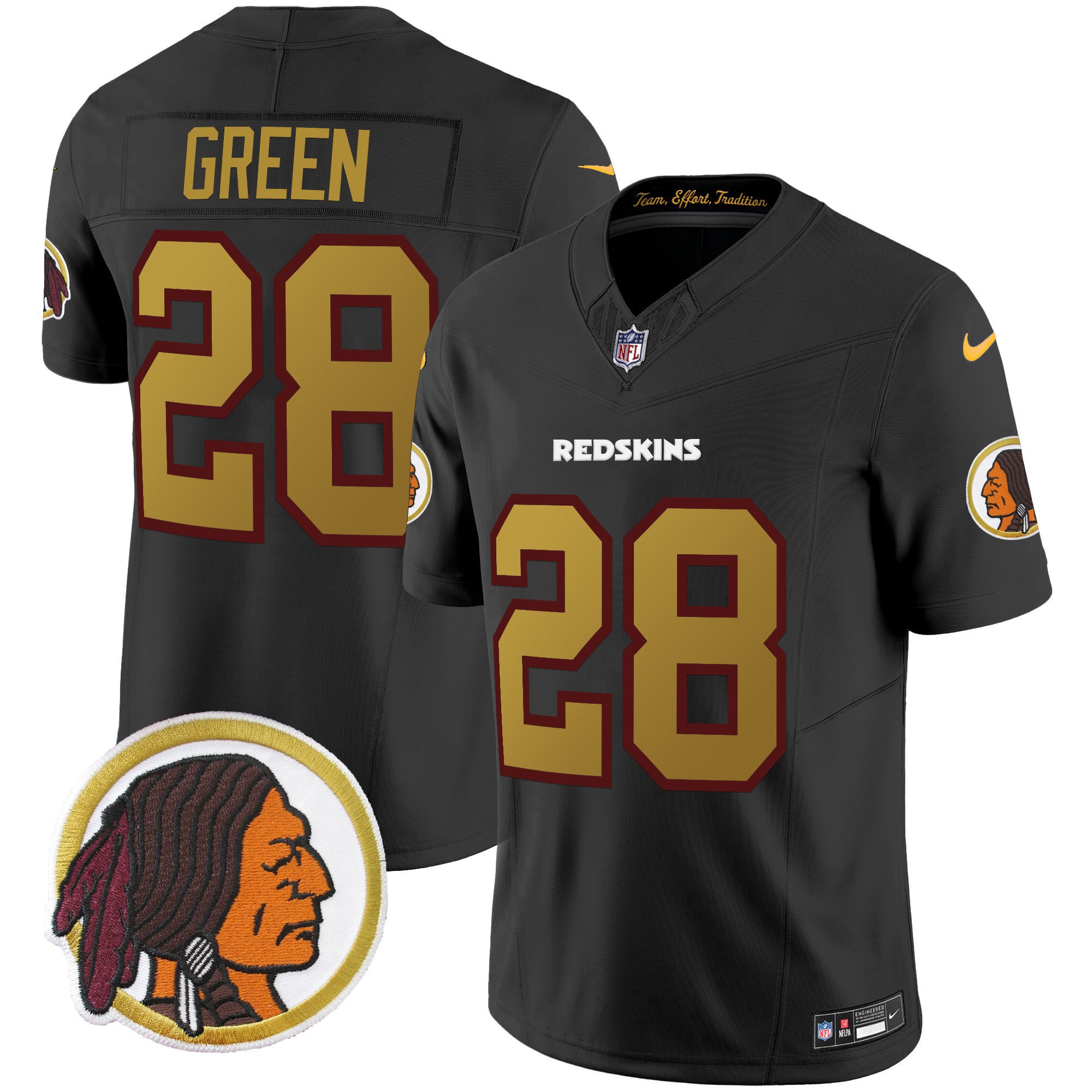 Men's Washington Redskins Throwback Vapor Limited Jersey - All Stitched