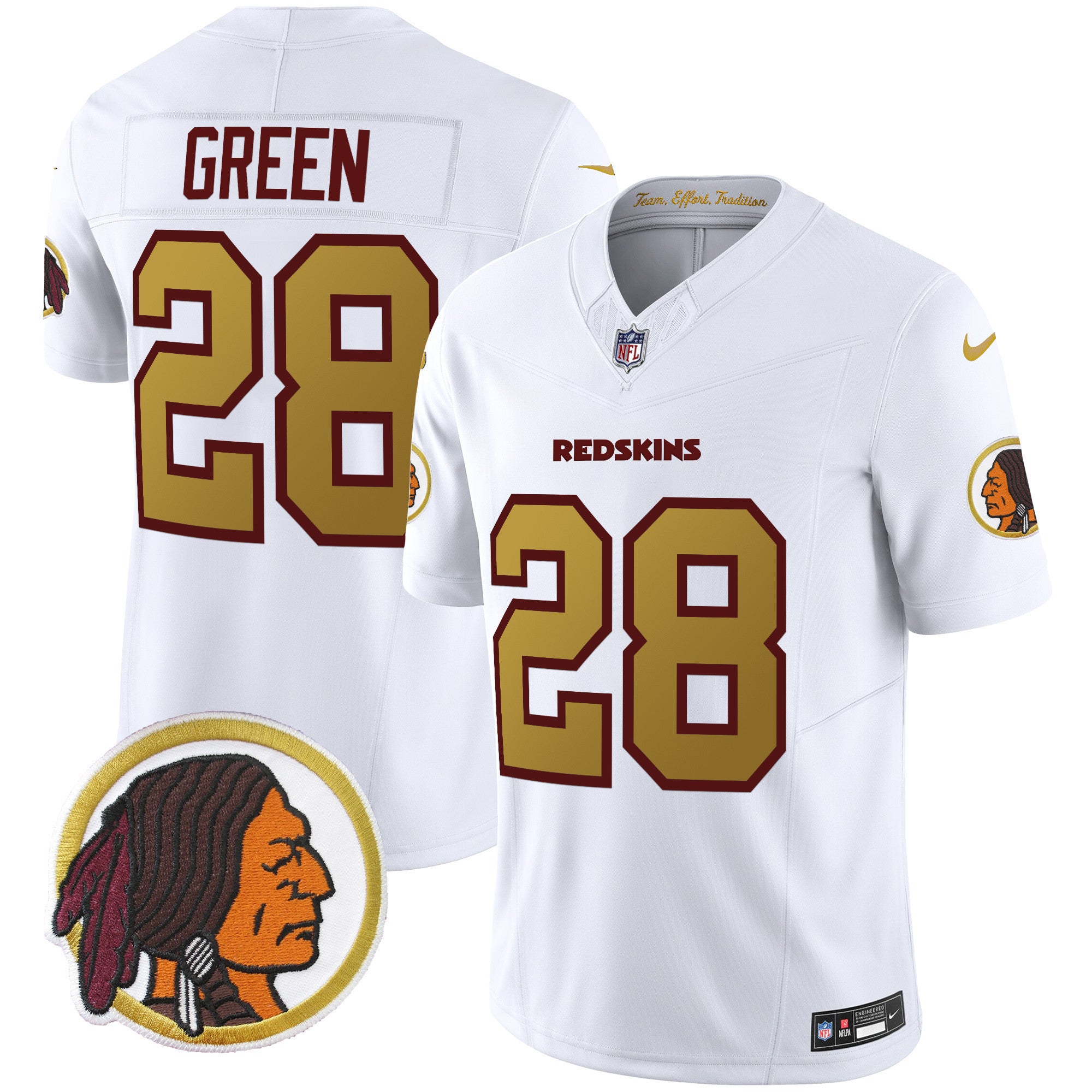 Men's Washington Redskins Throwback Vapor Limited Jersey - All Stitched