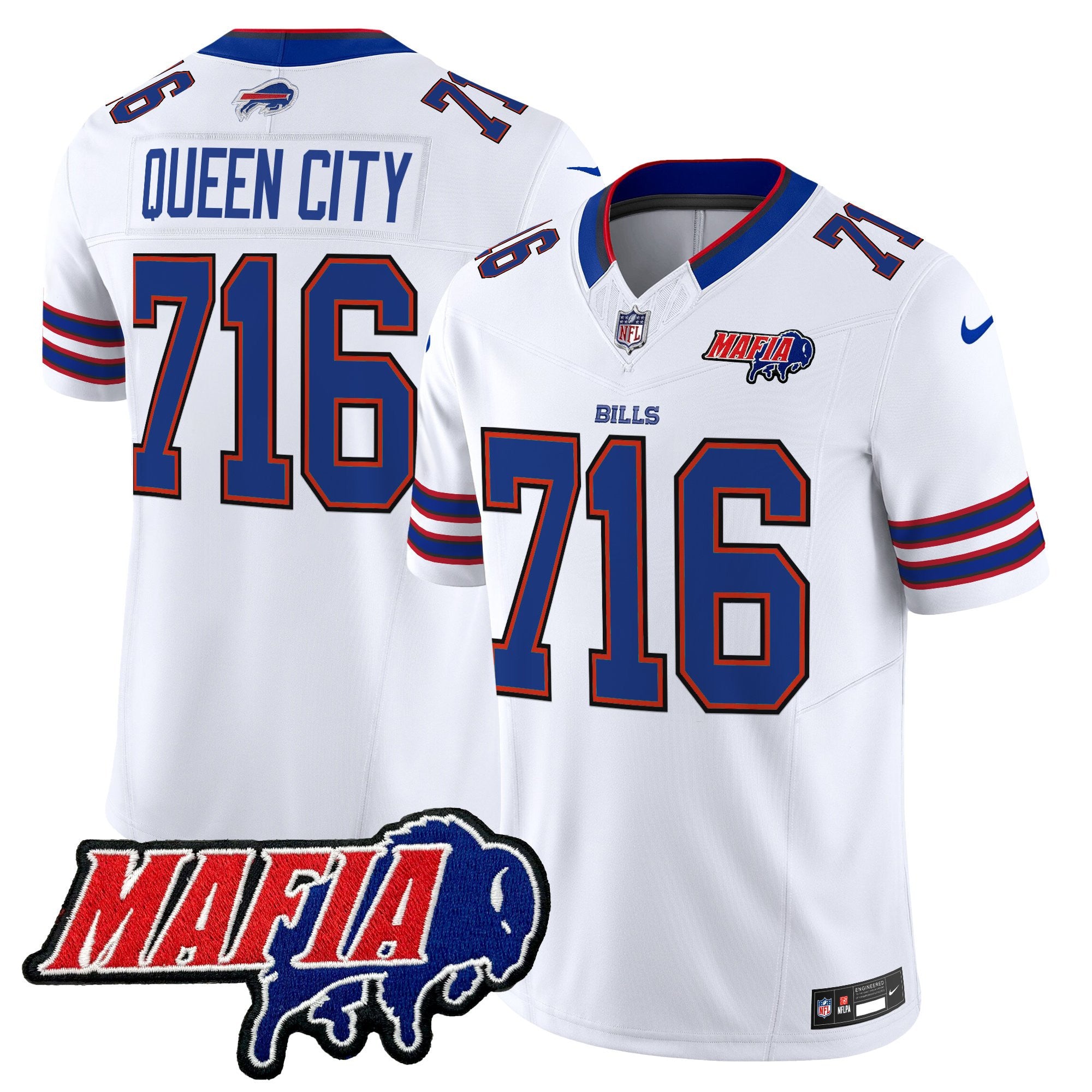 Men's Buffalo Bills 2025 Bills Mafia Patch Vapor Limited Jersey - All Stitched