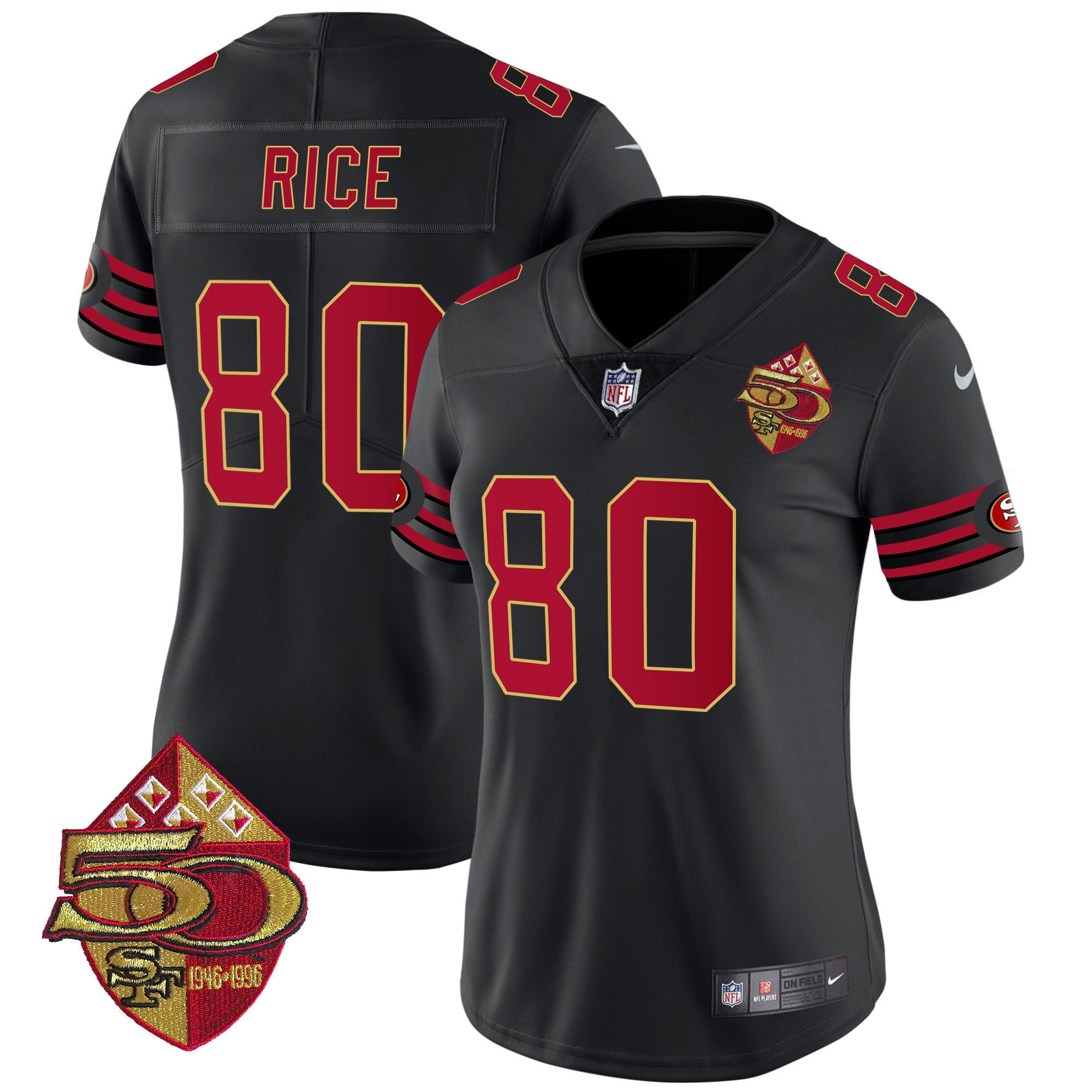 Women's 49ers 1996 Throwback Vapor Limited Jersey - All Stitched