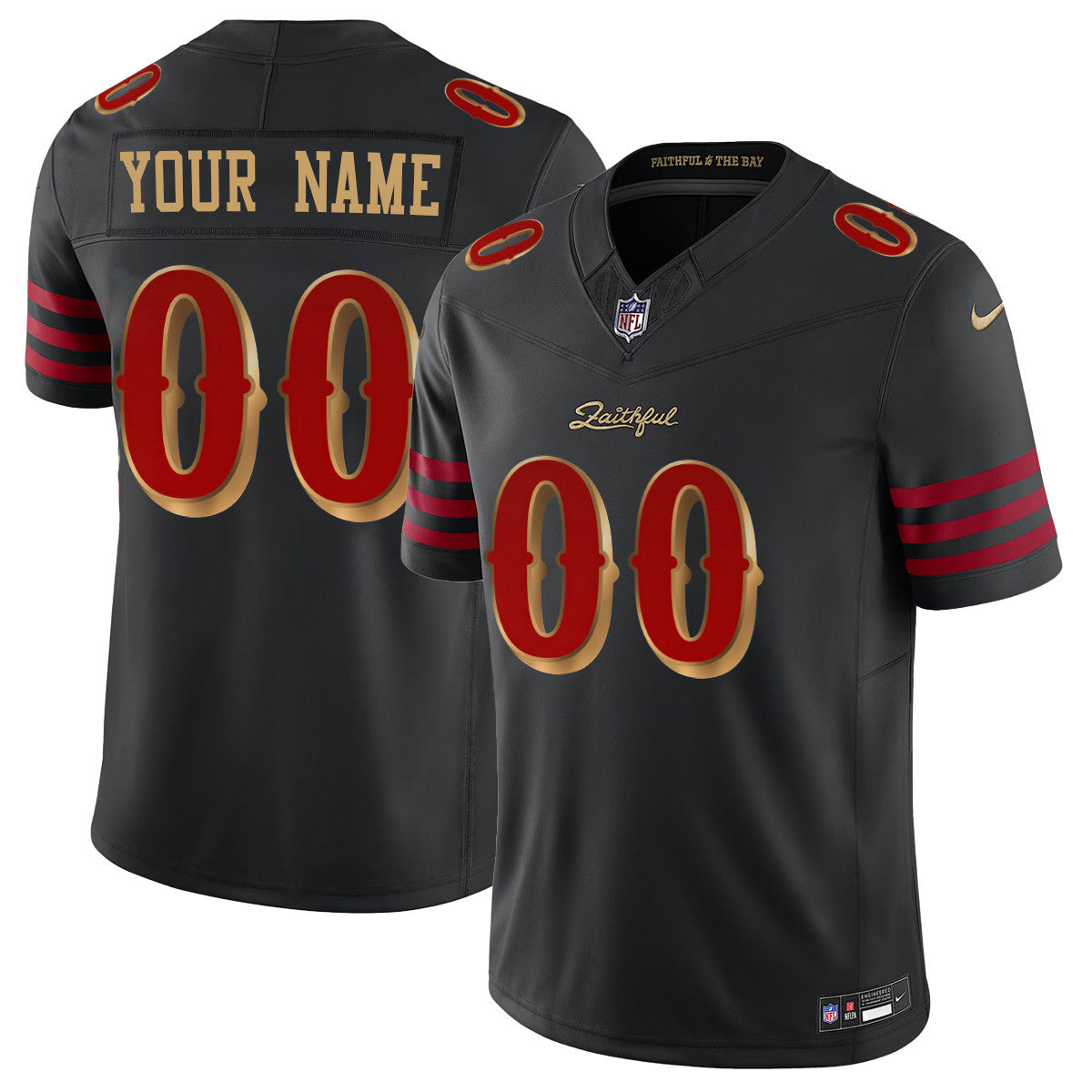 Custom San Francisco 49ers Vapor F.U.S.E. Limited Rivalry Series Jersey - All Stitched