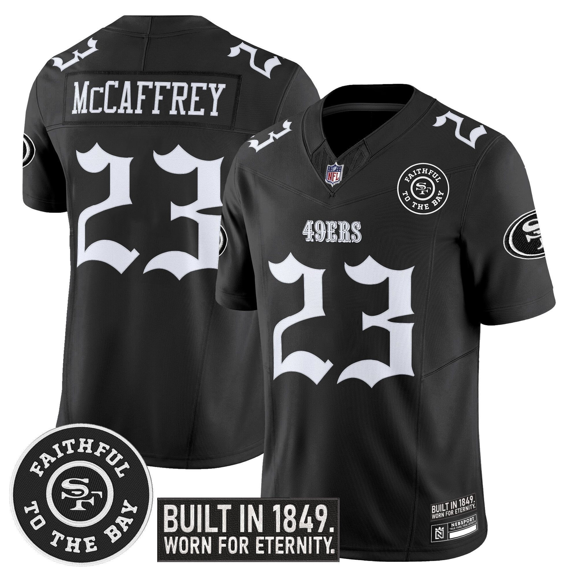 Men's San Francisco 49ers 'Fog City Gothic Edition' Vapor Limited Jersey - All Stitched