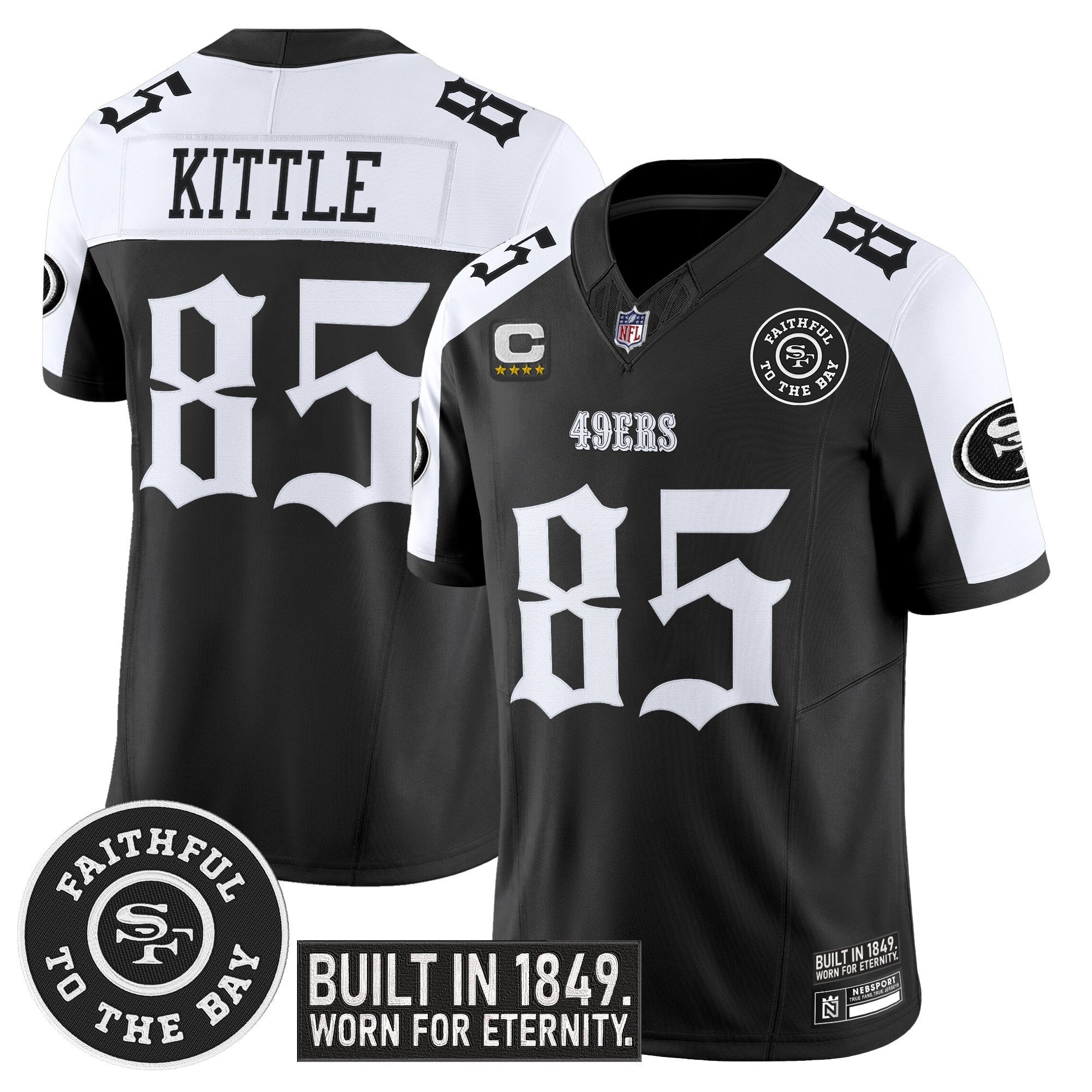 Men's San Francisco 49ers 'Fog City Gothic Edition' Vapor Limited Jersey - All Stitched