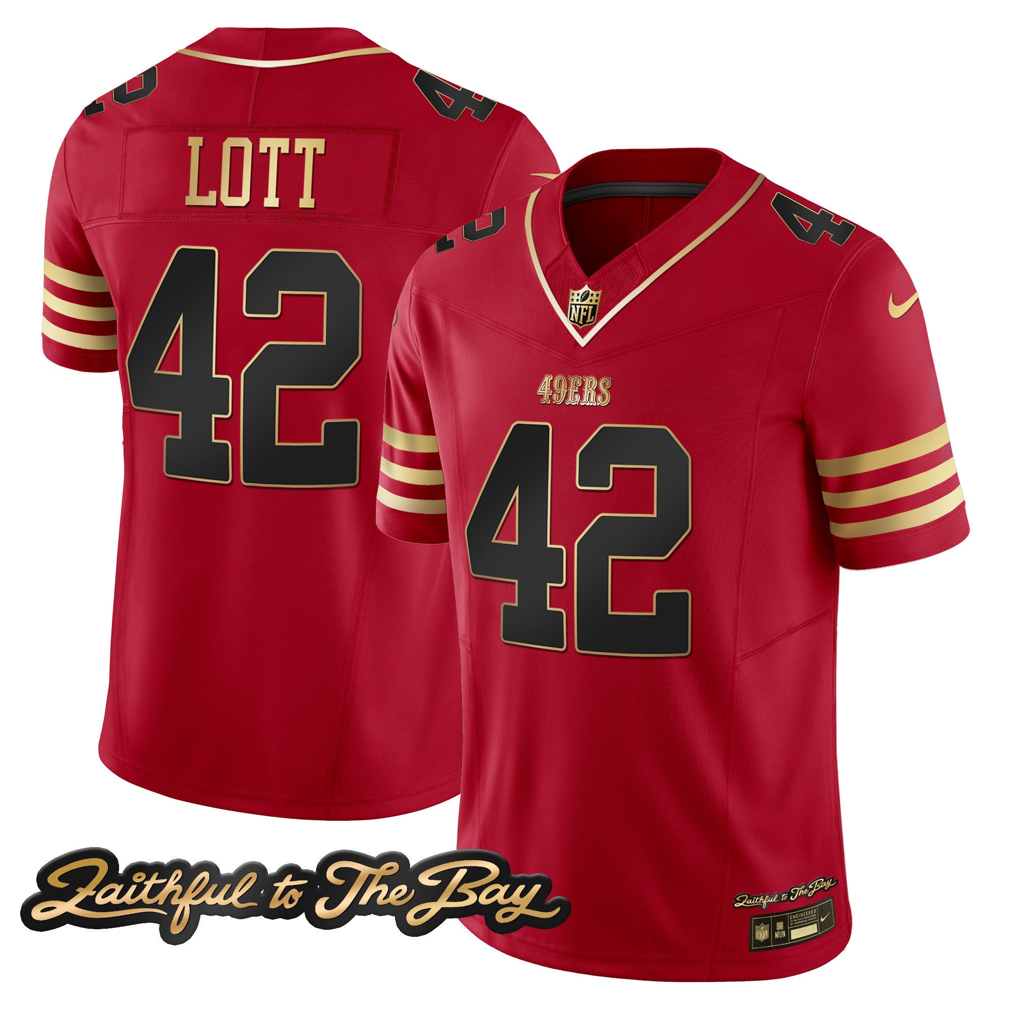 Men's 49ers Faithful To The Bay Patch Vapor Limited Jersey V3 - All Stitched