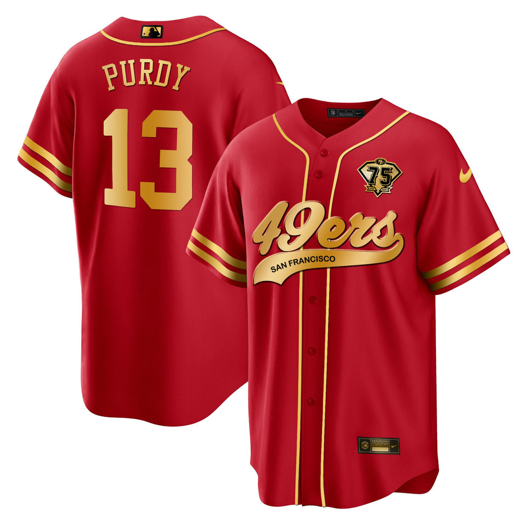 Men's 49ers Cool Base Gold Limited Jersey V2 - All Stitched