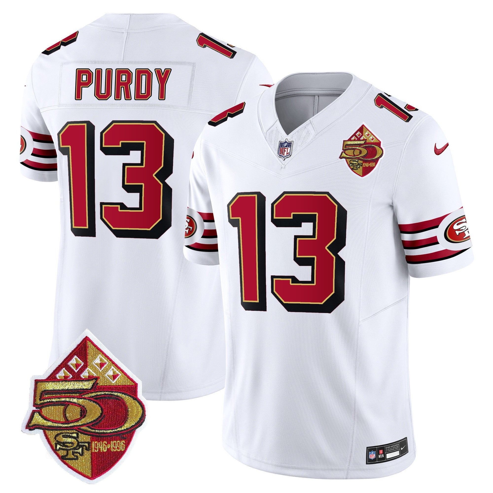 Men's 49ers 1996 Throwback Vapor Limited Jersey - All Stitched