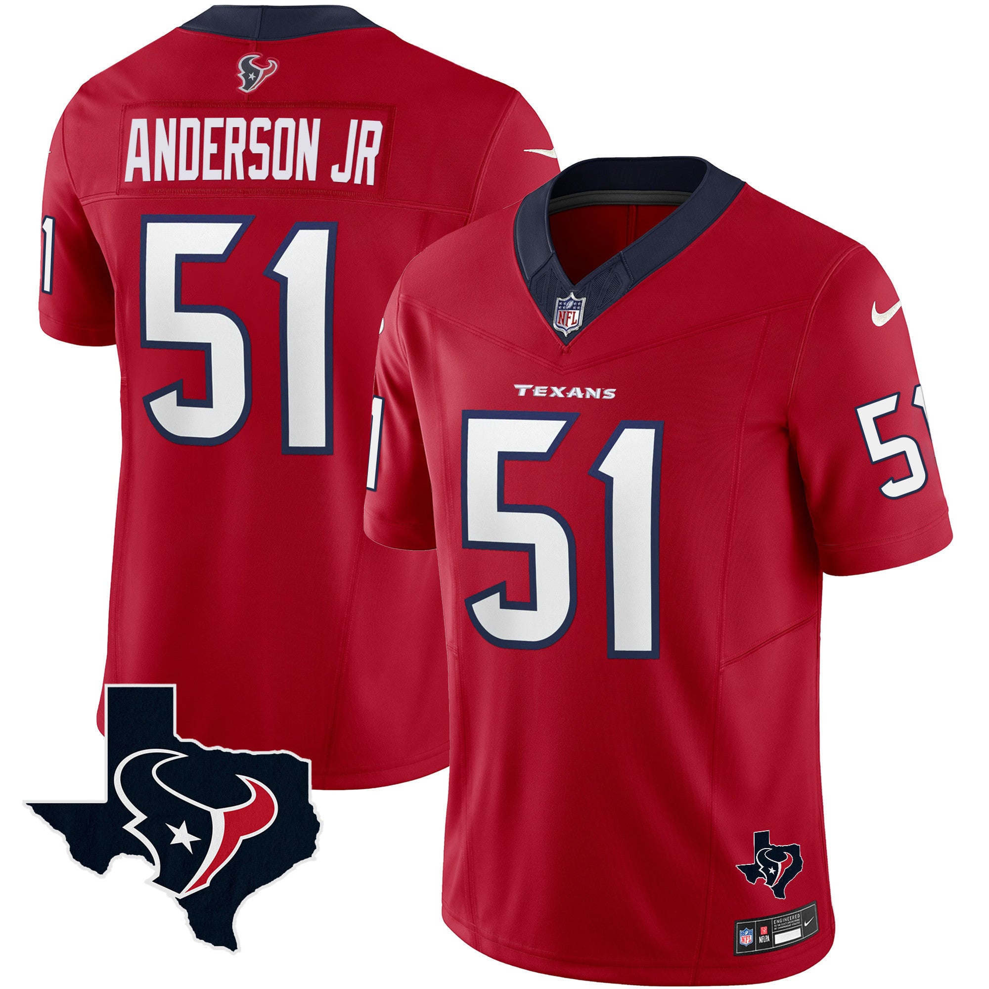 Men's Houston Texans Vapor Limited Jersey - All Stitched