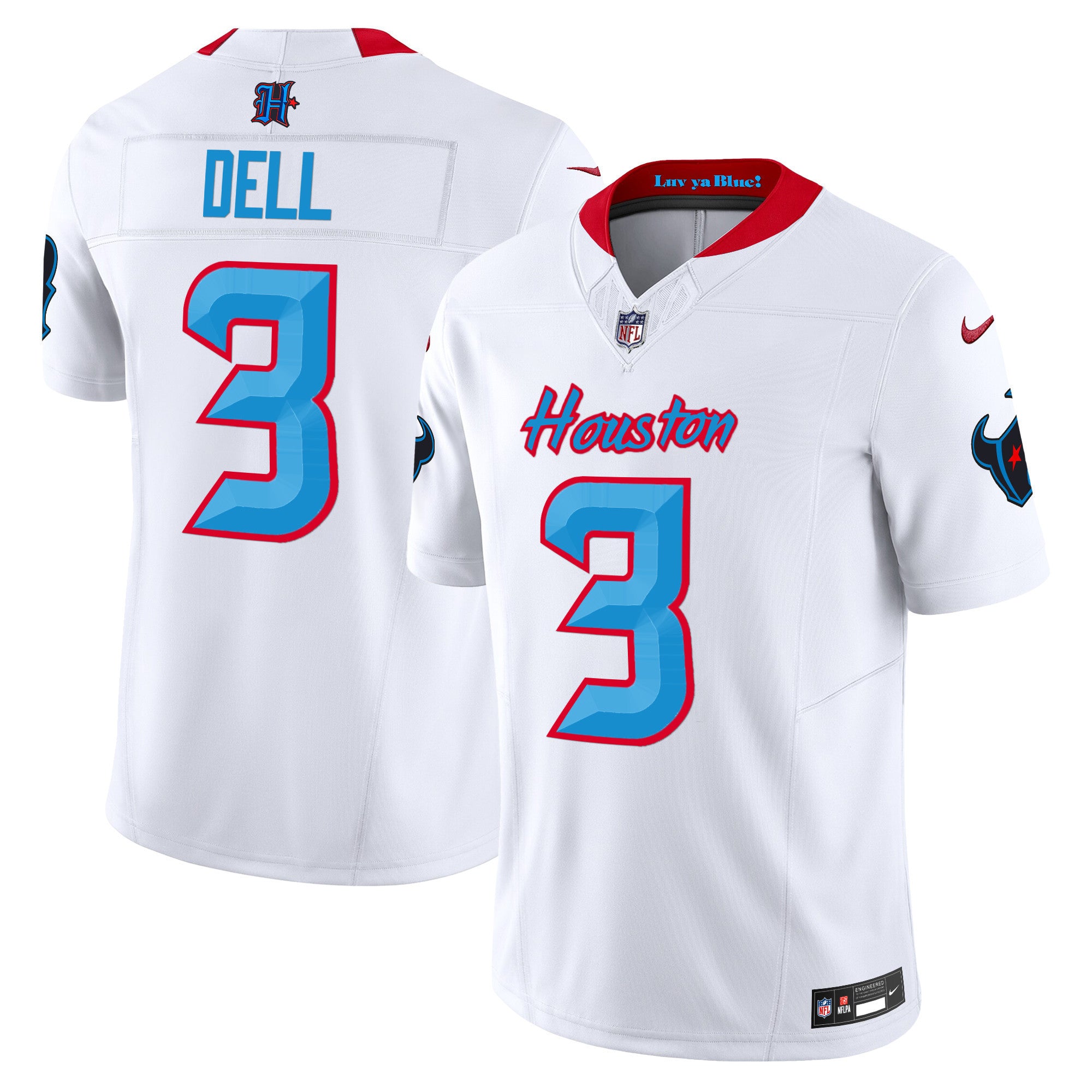 Men's Houston Texans 2024 Vapor Limited Jersey V4 - All Stitched