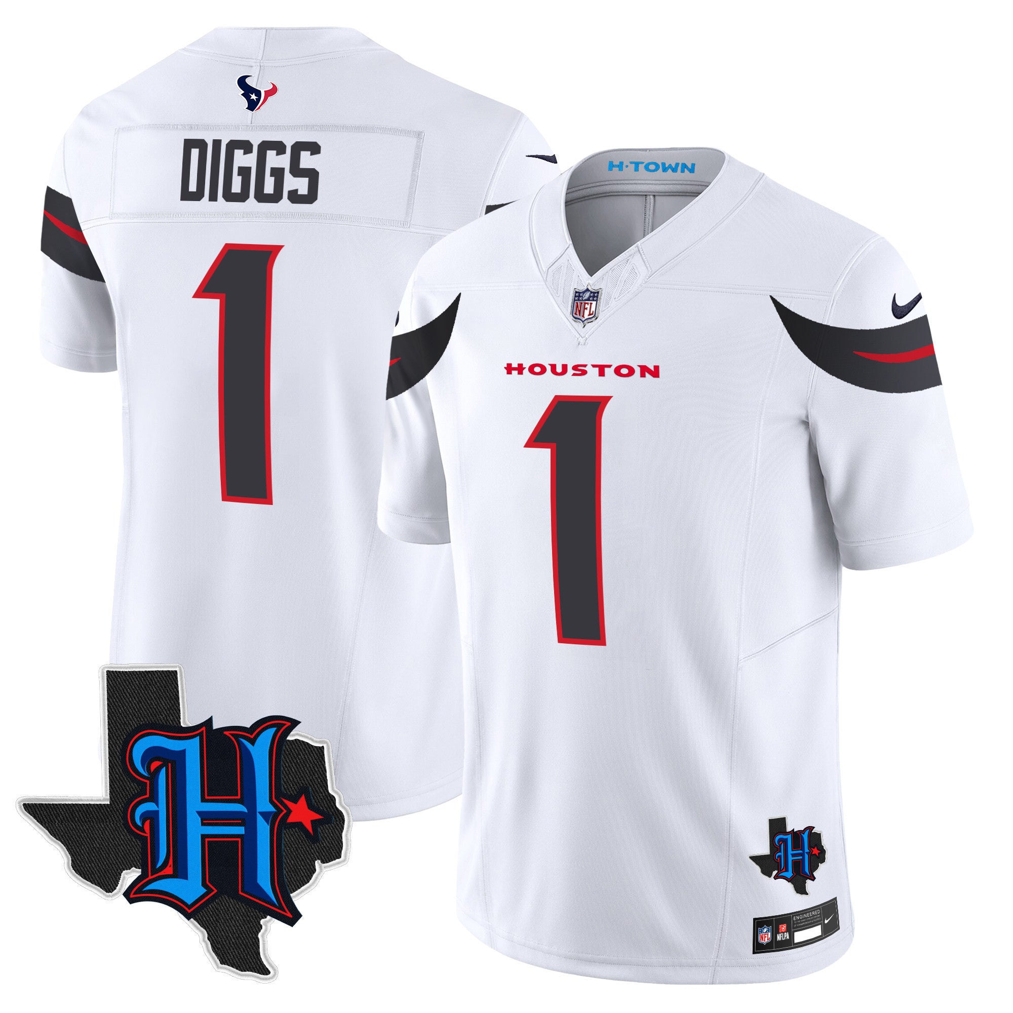 Men's Houston Texans 2025 Texas Patch Vapor Limited Jersey - All Stitched