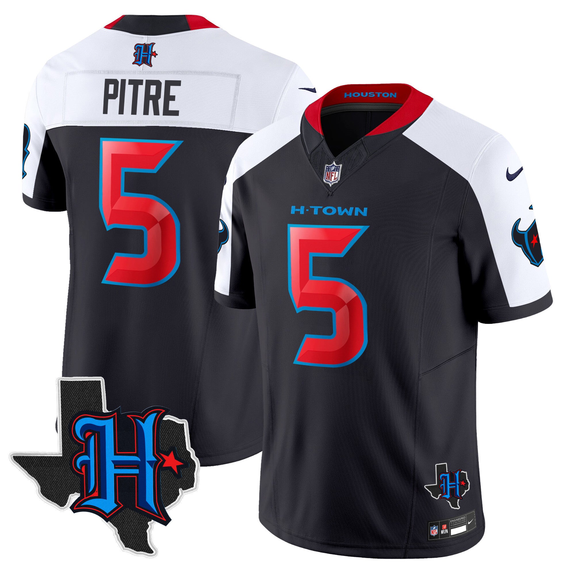 Men's Houston Texans 2025 Texas Patch Vapor Limited Jersey - All Stitched
