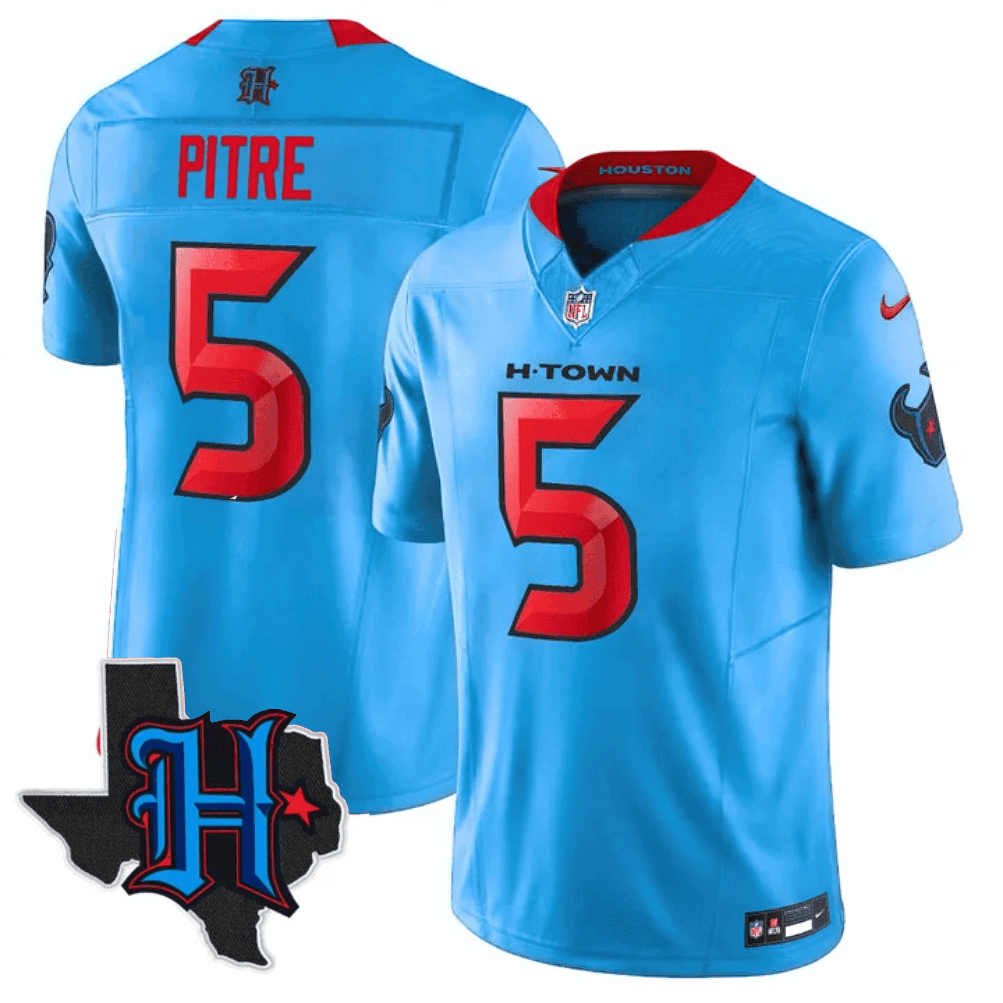 Men's Houston Texans 2025 Texas Patch Vapor Limited Jersey - All Stitched