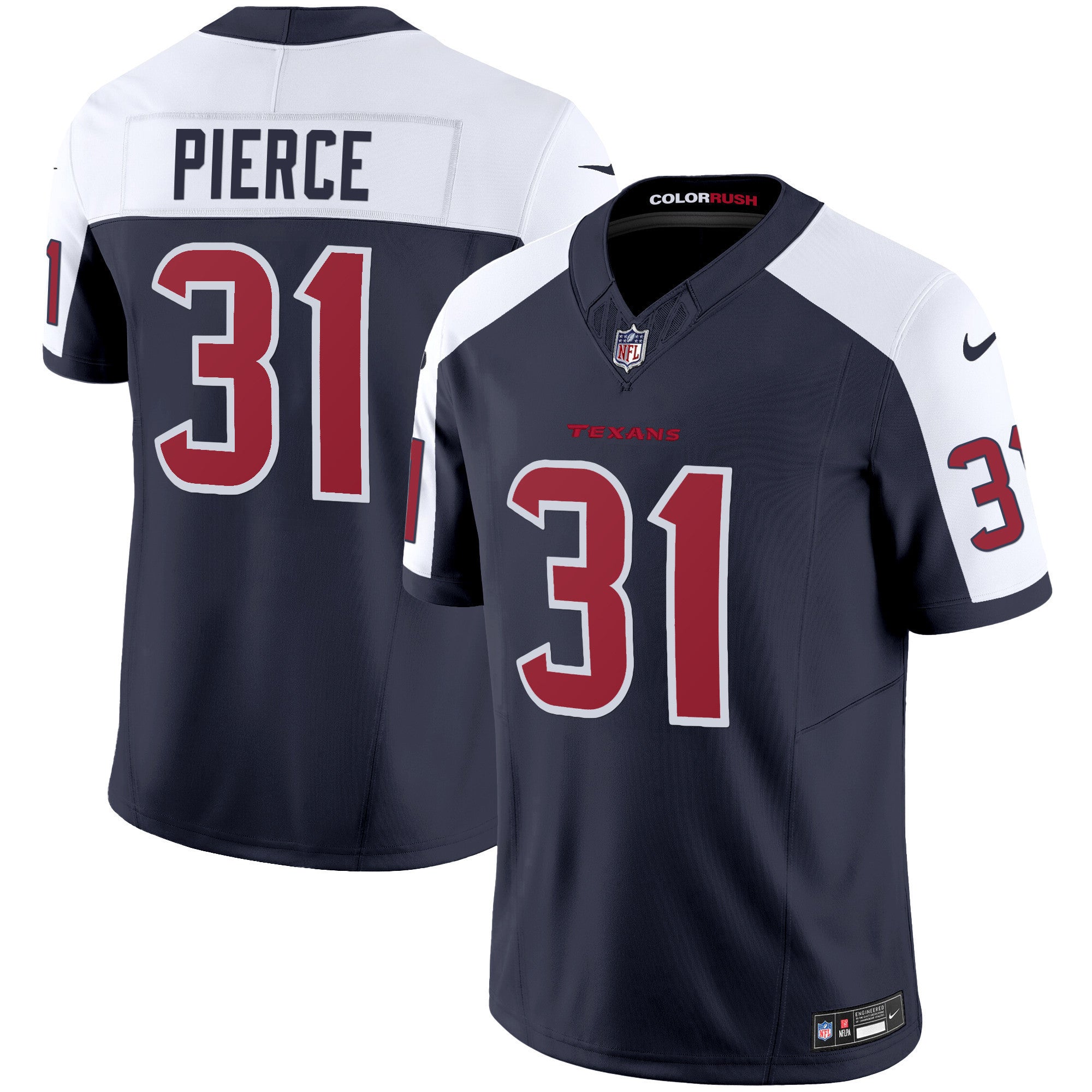 Men's Houston Texans Color Rush Legend Vapor Jersey - All Stitched