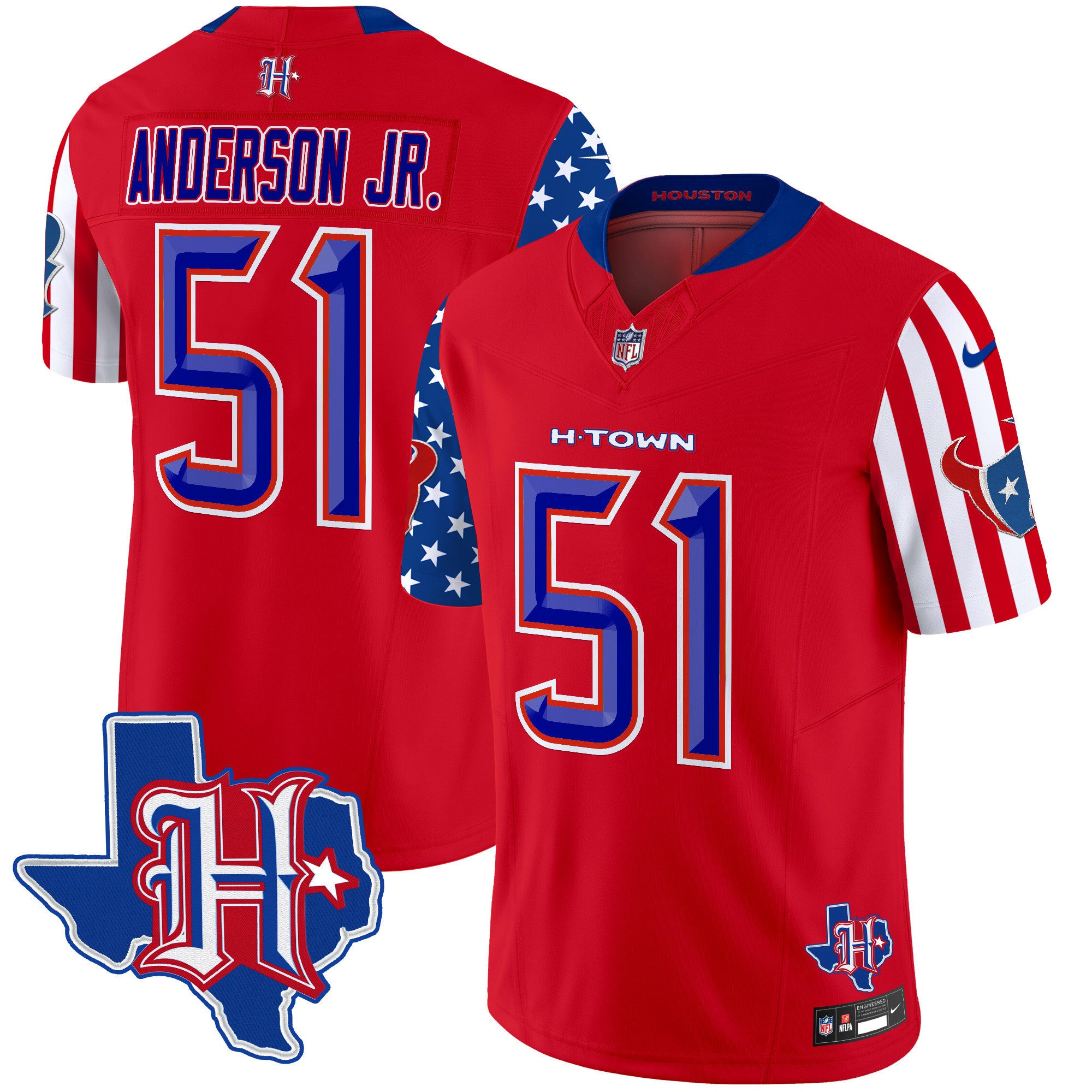 Men's Houston Texans American Style Vapor Limited Jersey - All Stitched