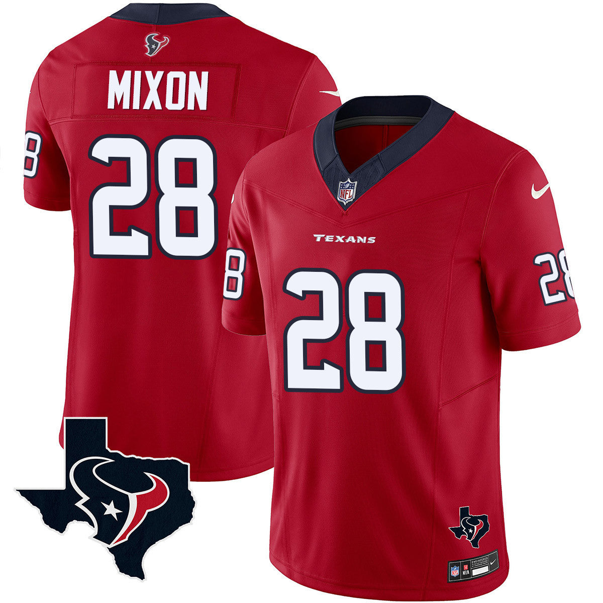 Men's Houston Texans Vapor Limited Jersey V8 - All Stitched