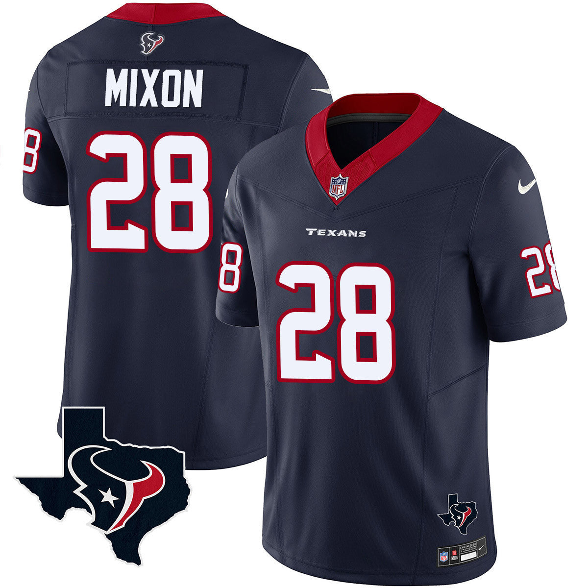 Men's Houston Texans Vapor Limited Jersey V8 - All Stitched