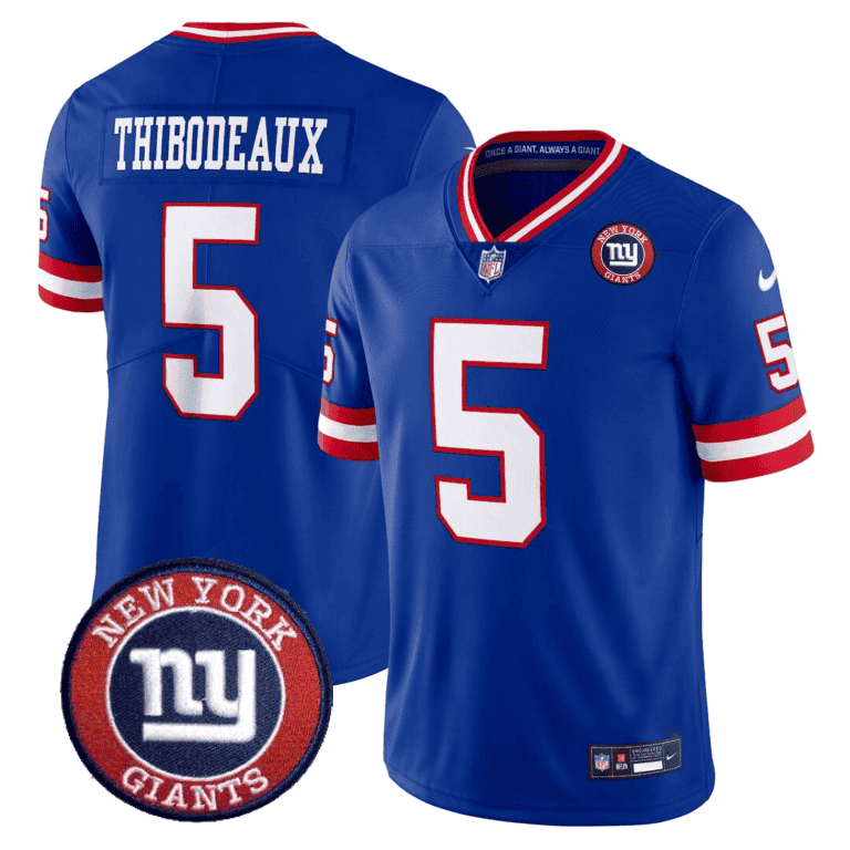 Men's Giants Logo Patch Limited Jersey - All Stitched