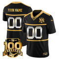 Custom New York Giants "Century Red' 100TH Season Commemorative Jersey TLA - All Stitched