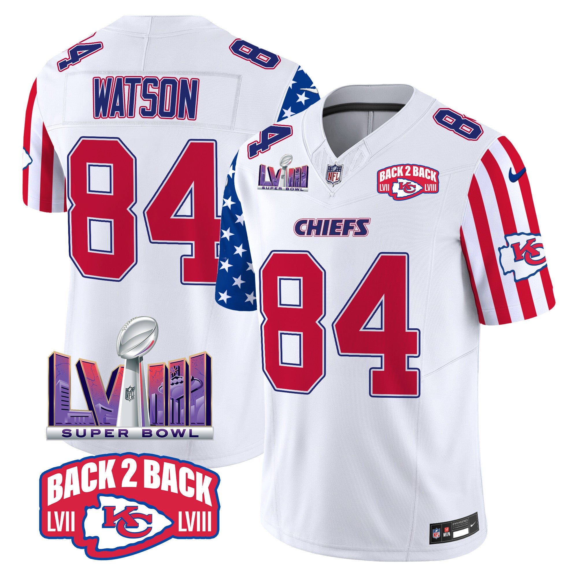 Men's Chiefs American Style Vapor Limited Jersey - All Stitched
