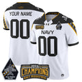 Navy Midshipmen 2024 Commander-In-Chief's Trophy Champions Patch Vapor Limited Custom Jersey - All Stitched
