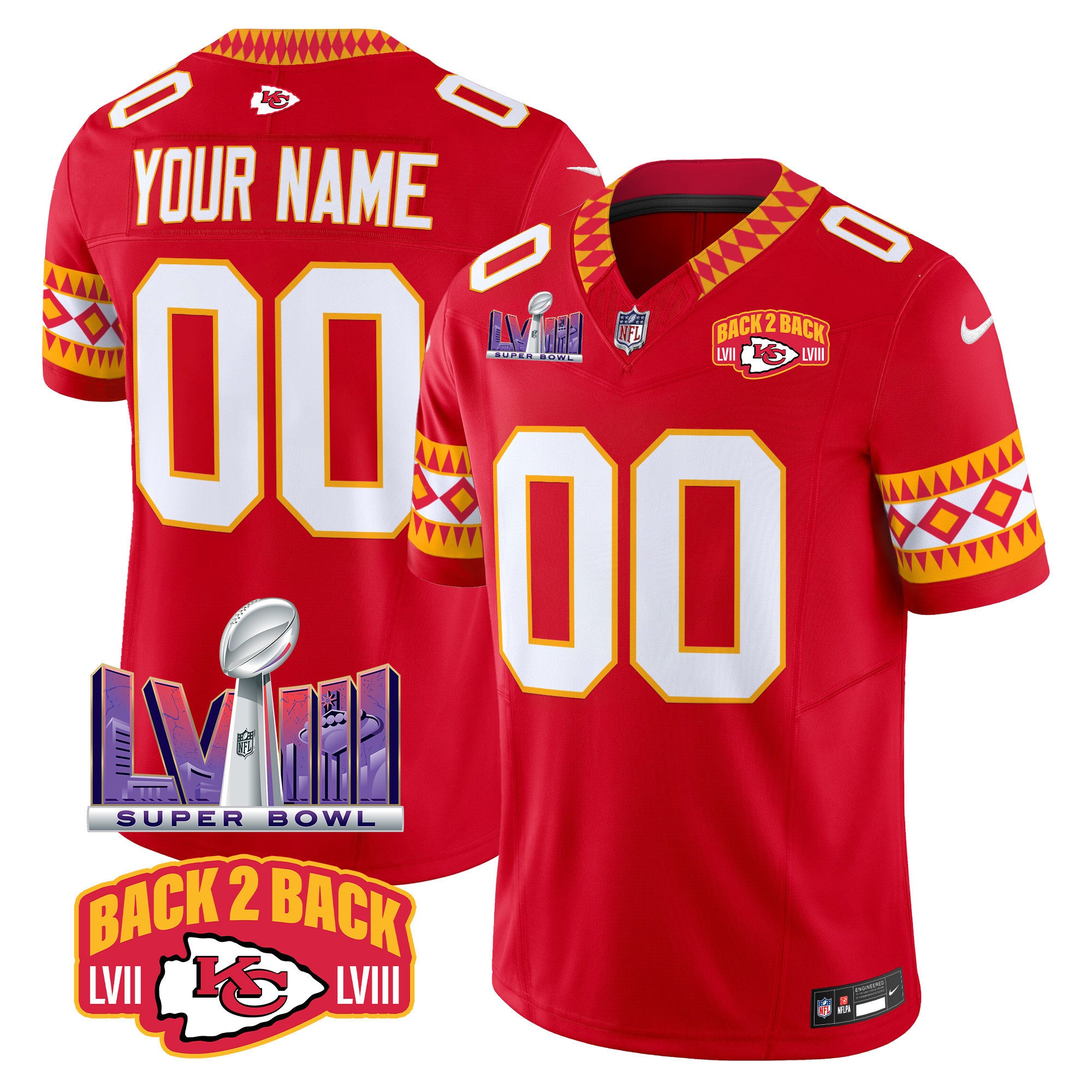 Custom Name/Gender Chiefs Special Vapor Limited Jersey - All Stitched