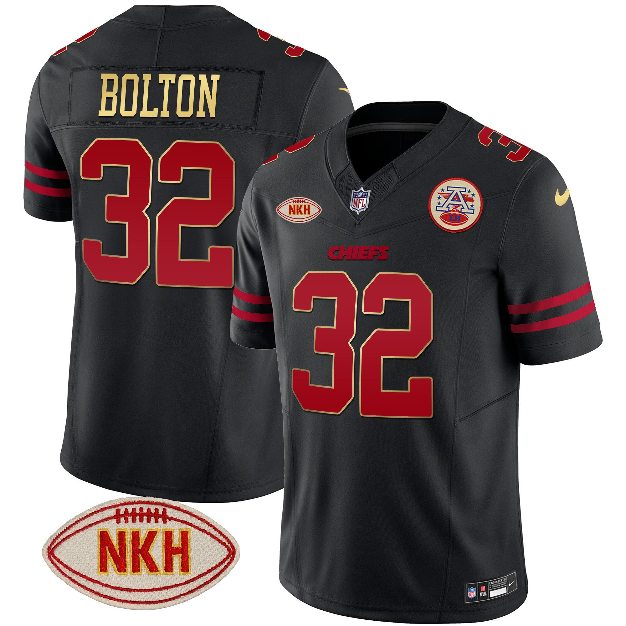 Men's Chiefs NKH Patch 2023 Vapor Limited Jersey - All Stitched