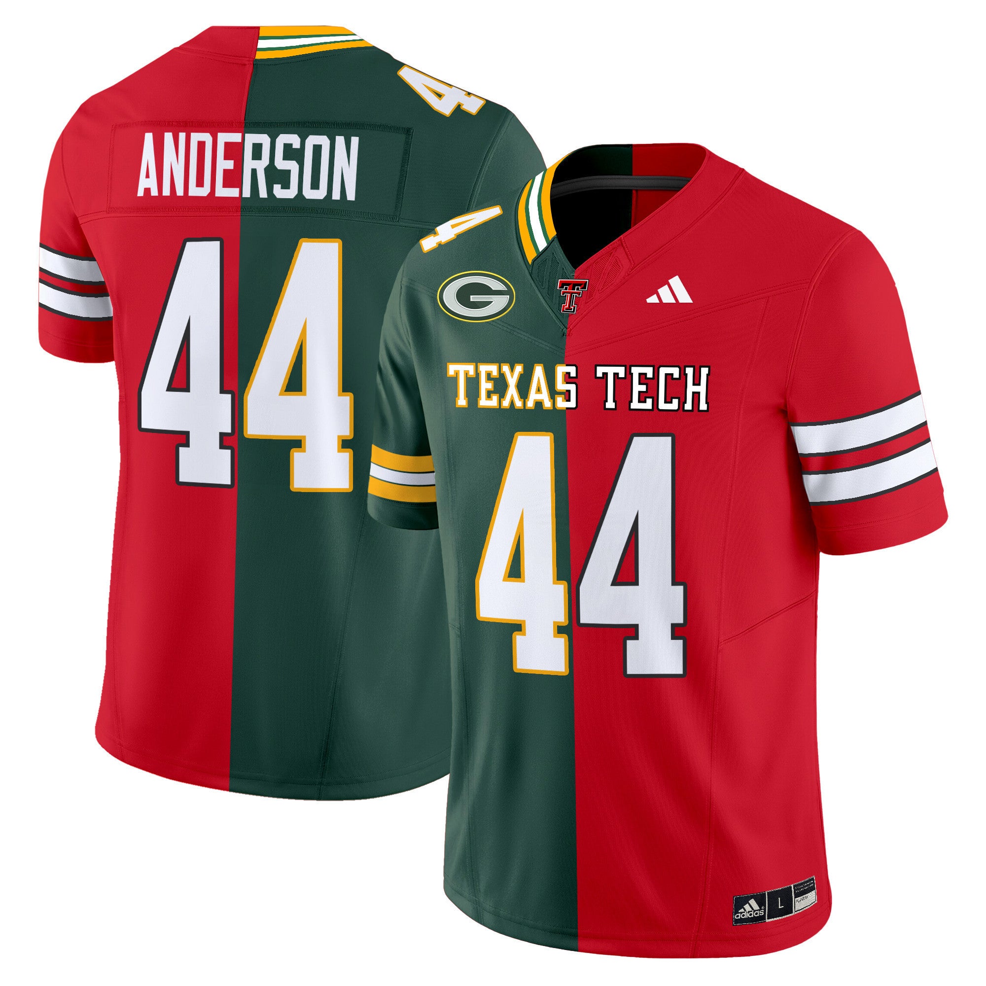 Texas Tech Red Raiders Split Vapor Limited Jersey - All Stitched