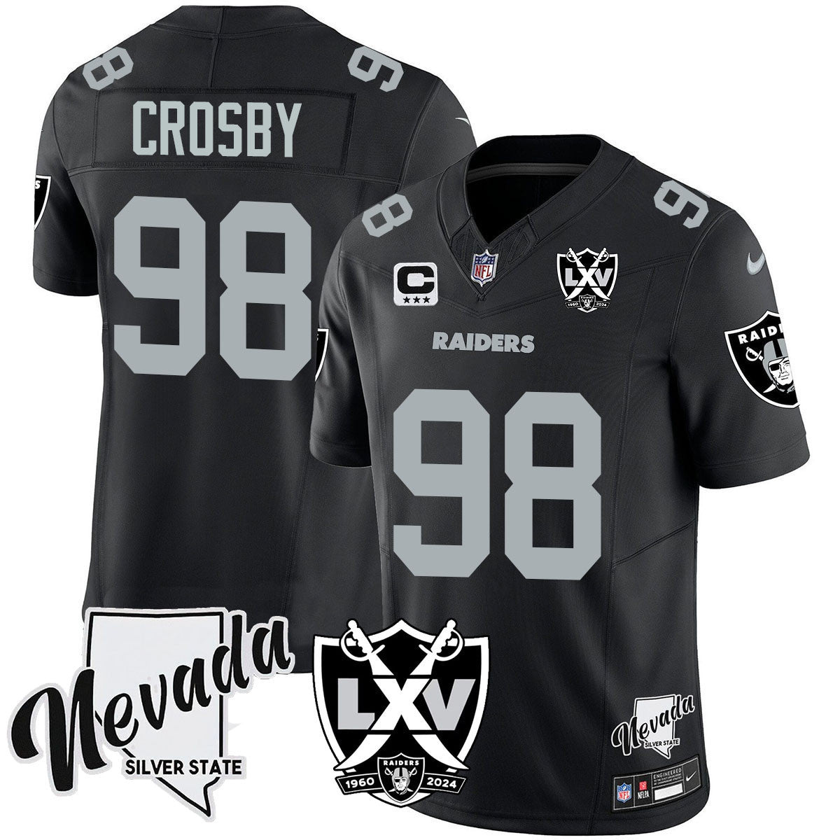 Women's Raiders 2024 Vapor Limited Jersey - 65th Anniversary - All Stitched