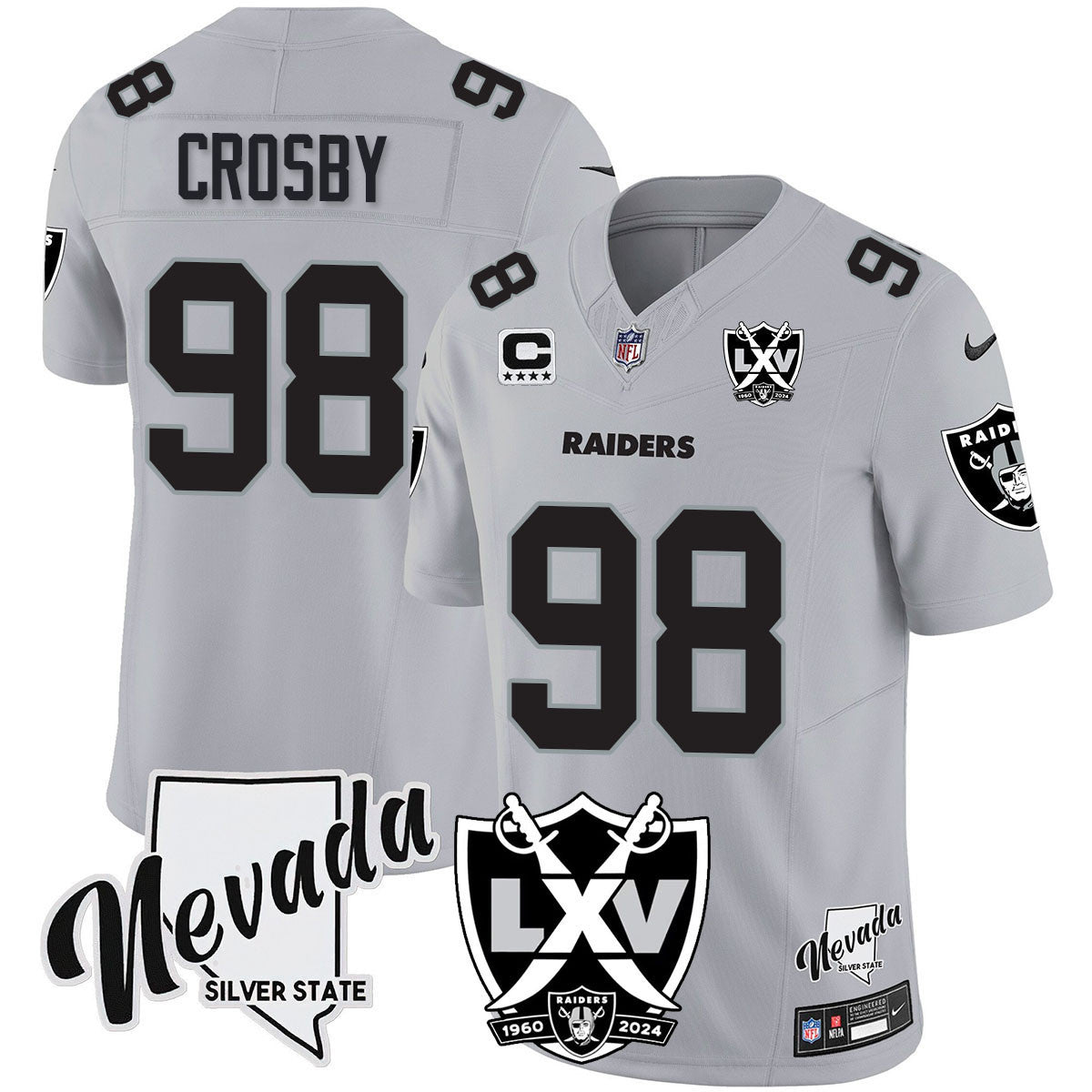 Women's Raiders 2024 Vapor Limited Jersey - 65th Anniversary - All Stitched