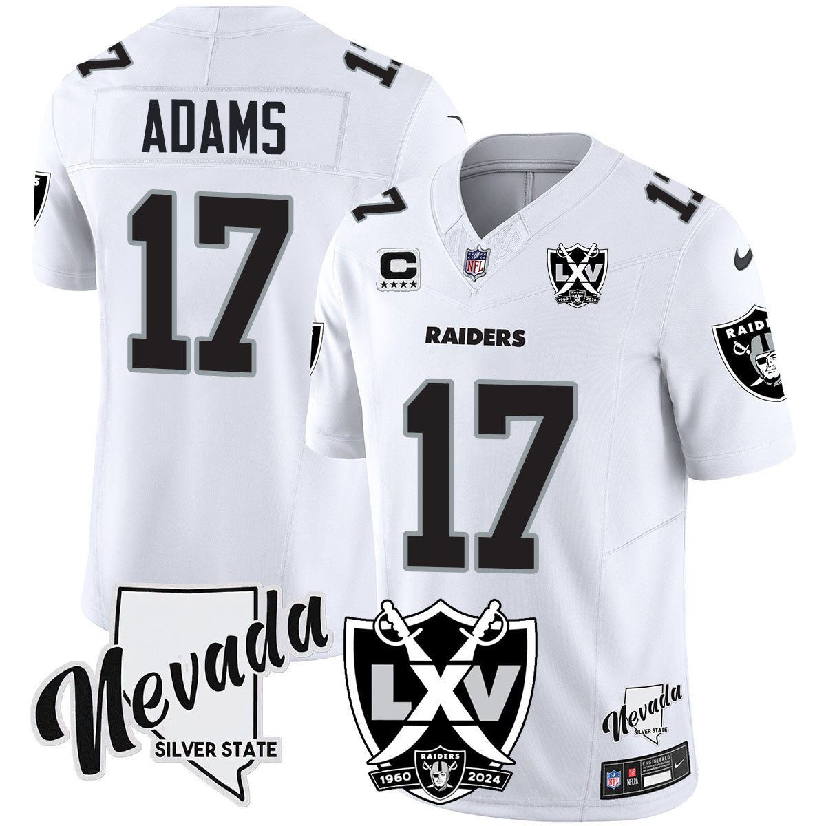 Women's Raiders 2024 Vapor Limited Jersey - 65th Anniversary - All Stitched
