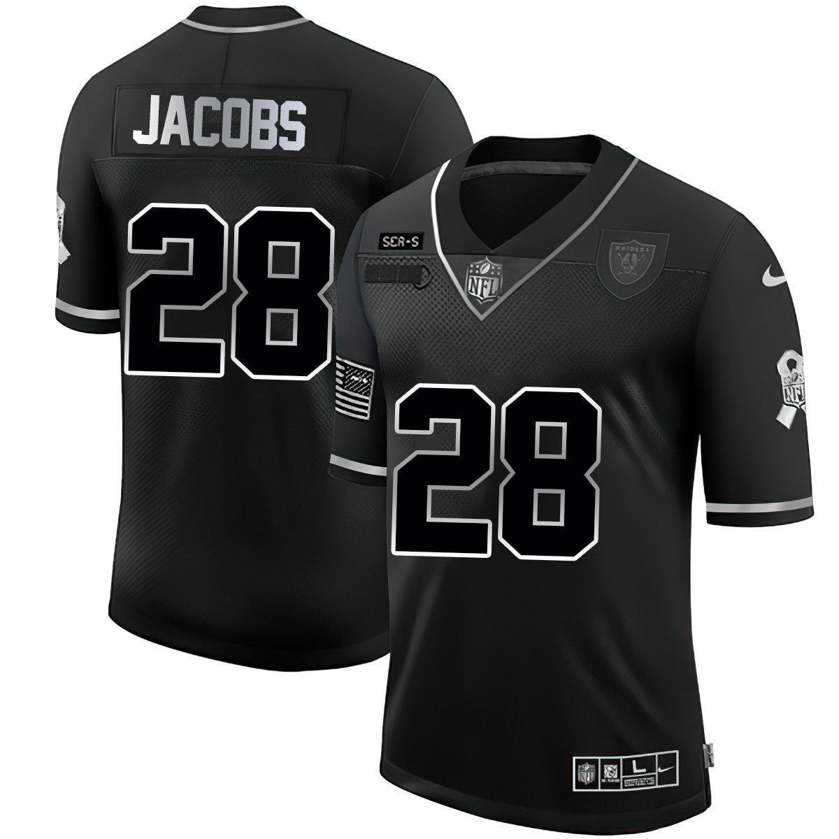 Men's Las Vegas Raiders Salute To Service Jersey – All Stitched