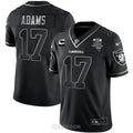 MEN'S LAS VEGAS RAIDERS INAUGURAL SEASON PATCH BLACK SILVER JERSEY - ALL STITCHED