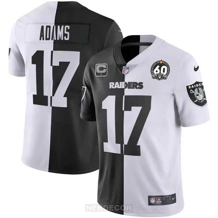 MEN'S RAIDERS 60TH SEASON PATCH GOLD & SPLIT JERSEY - ALL STITCHED