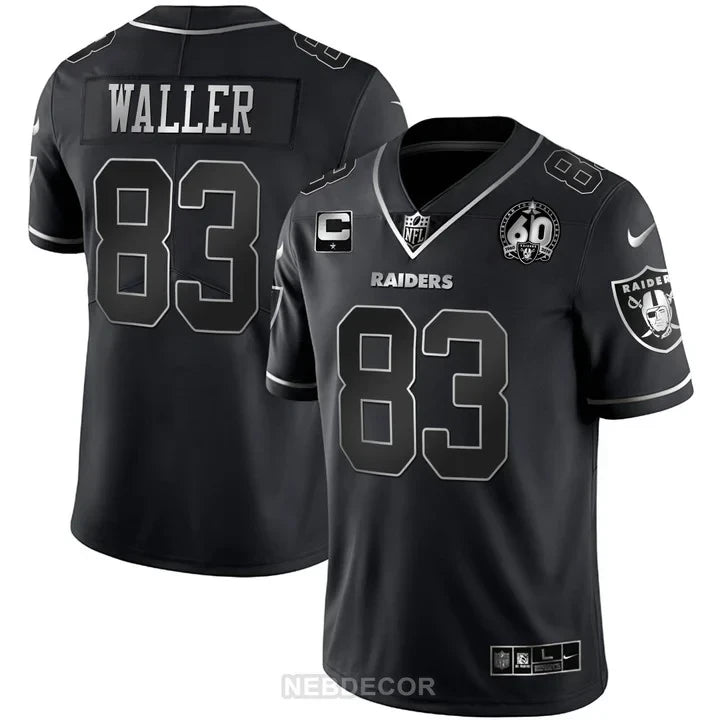 MEN'S RAIDERS 60TH SEASON PATCH GOLD & SPLIT JERSEY - ALL STITCHED