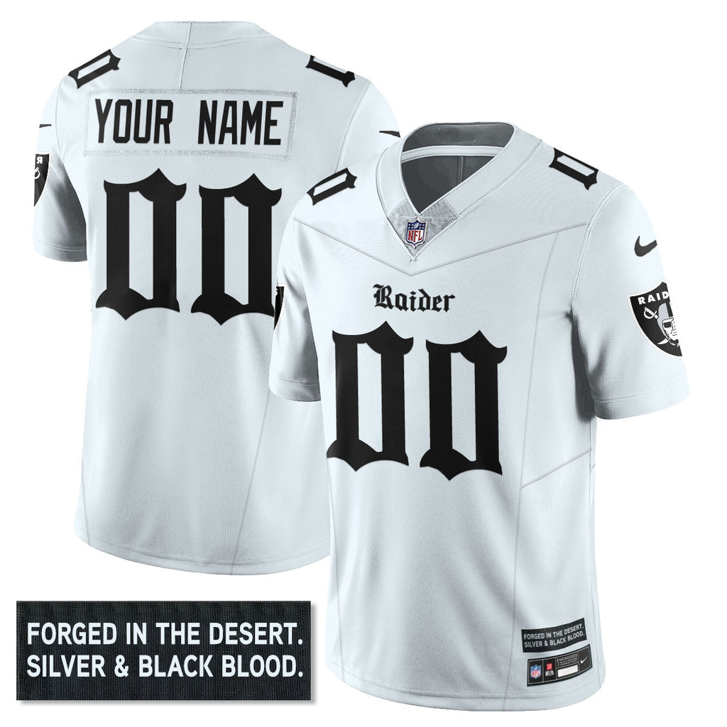 Women's Las Vegas Raiders 'Gothic Silver State Edition' Vapor Limited Jersey - All Stitched