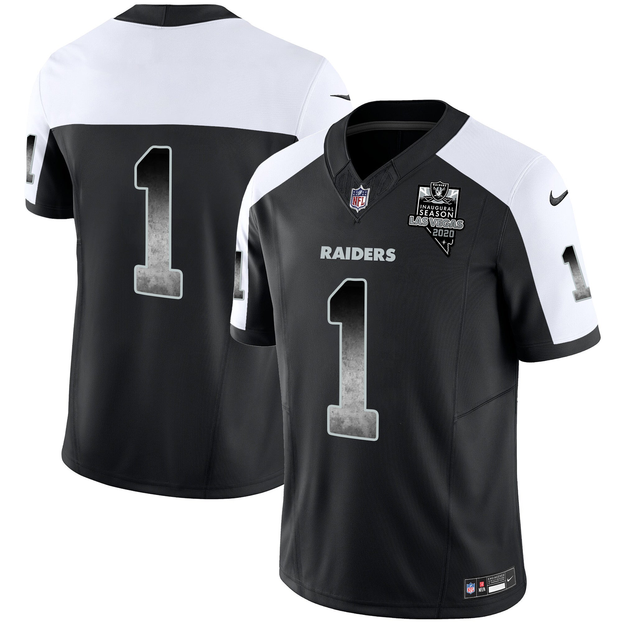 Men's Raiders Arch Smoke Vapor Jersey - All Stitched