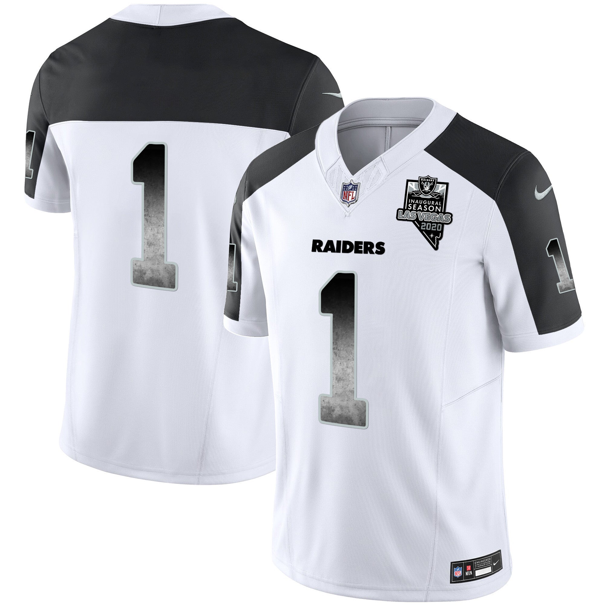Men's Raiders Arch Smoke Vapor Jersey - All Stitched
