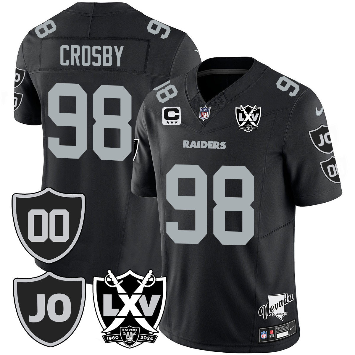 Men's Raiders Vapor Limited Jersey - All Stitched - Honor Jim Otto