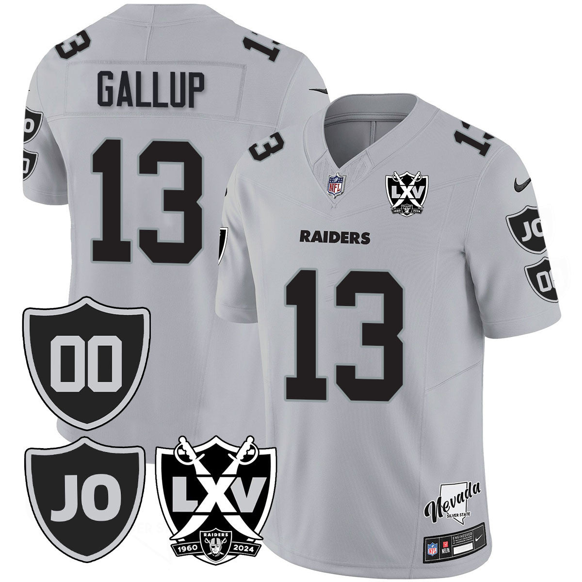 Men's Raiders Vapor Limited Jersey - All Stitched - Honor Jim Otto