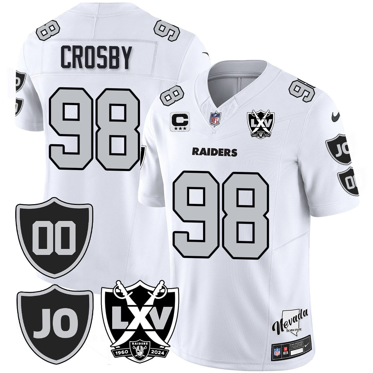 Men's Raiders Vapor Limited Jersey - All Stitched - Honor Jim Otto