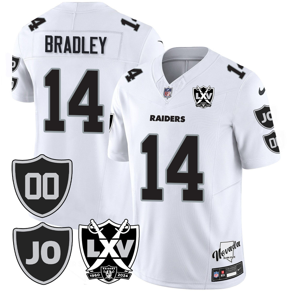 Men's Raiders Vapor Limited Jersey - All Stitched - Honor Jim Otto