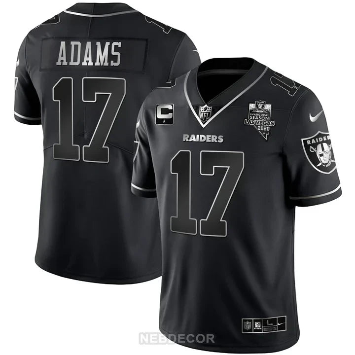 MEN'S LAS VEGAS RAIDERS INAUGURAL SEASON PATCH SPLIT GOLD JERSEY - ALL STITCHED
