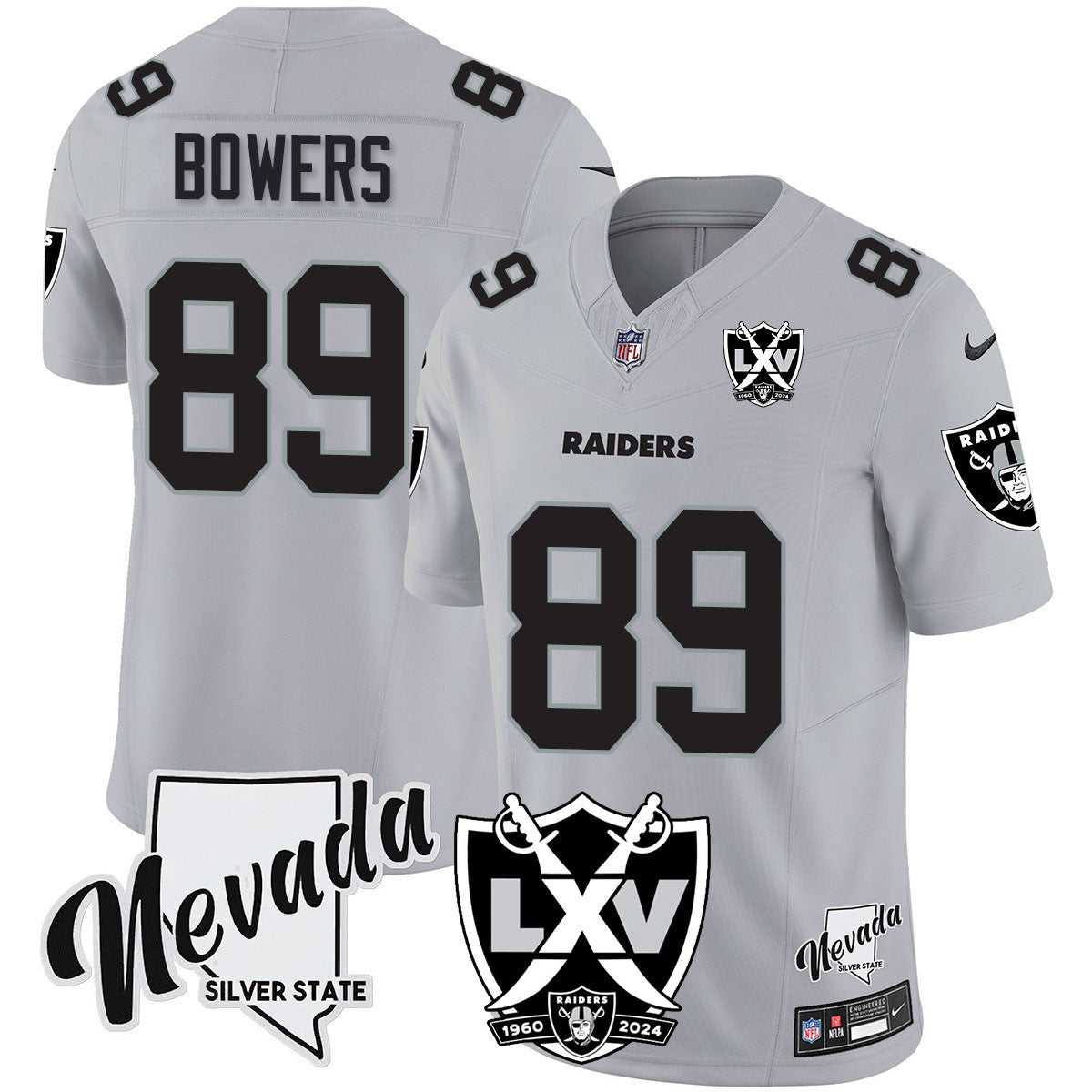 Men's Raiders 2024 Vapor Limited Jersey - 65th Anniversary - All Stitched
